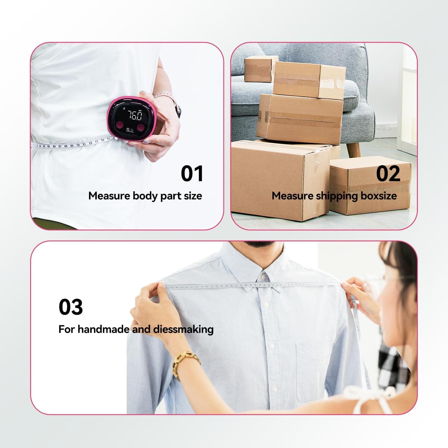 LUODIRGB Fitdays Smart Body Tape Measure – Bild 7