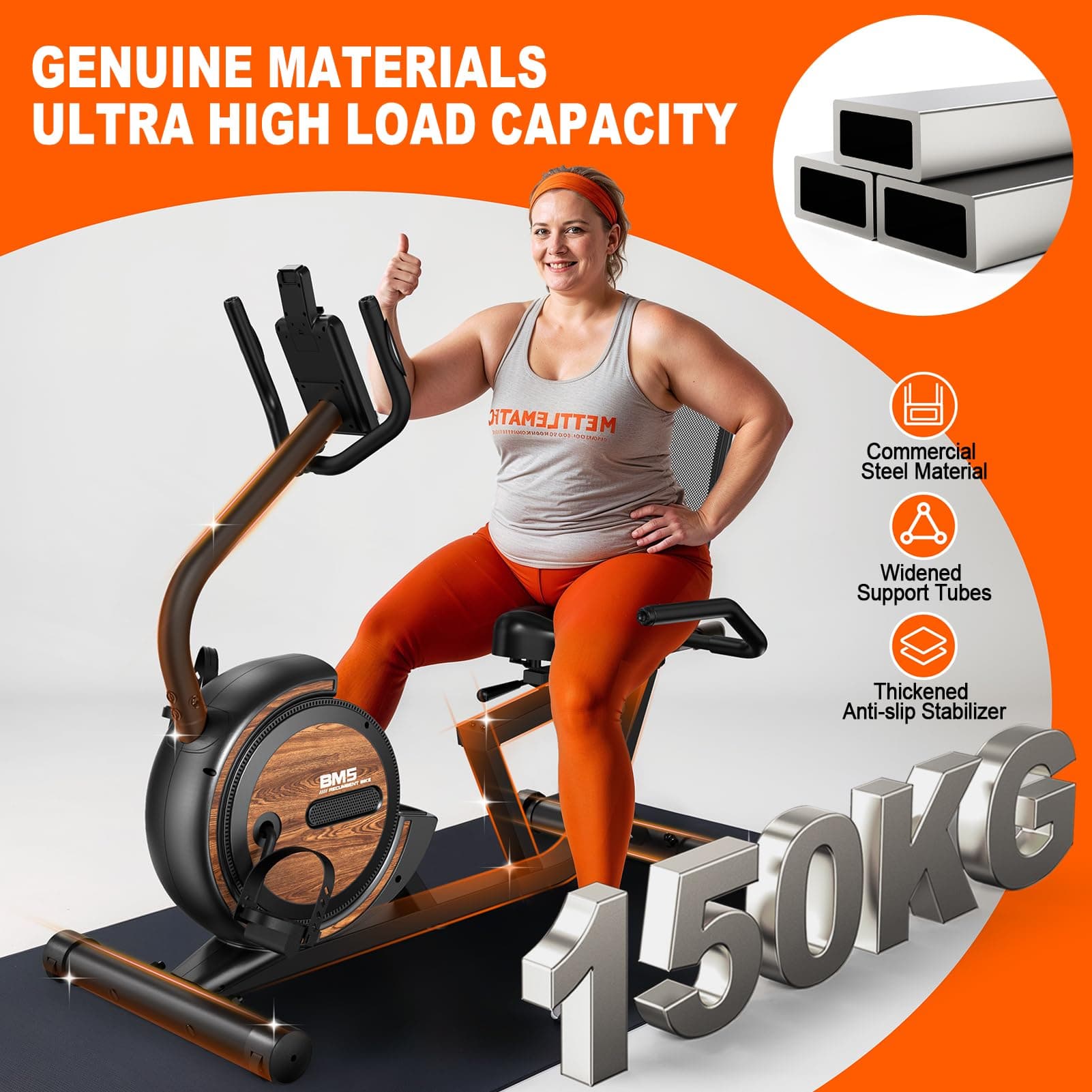 GENIXFIT BM5 Liegeergometer - 150kg – Bild 2