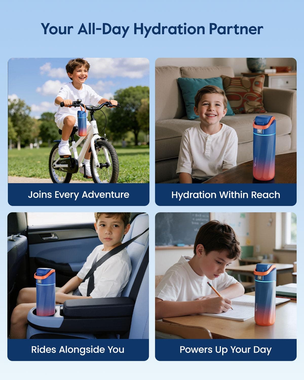 WATERH BOOST Smart Water Bottle with Reminder & Tracker, 473 ml – Bild 8