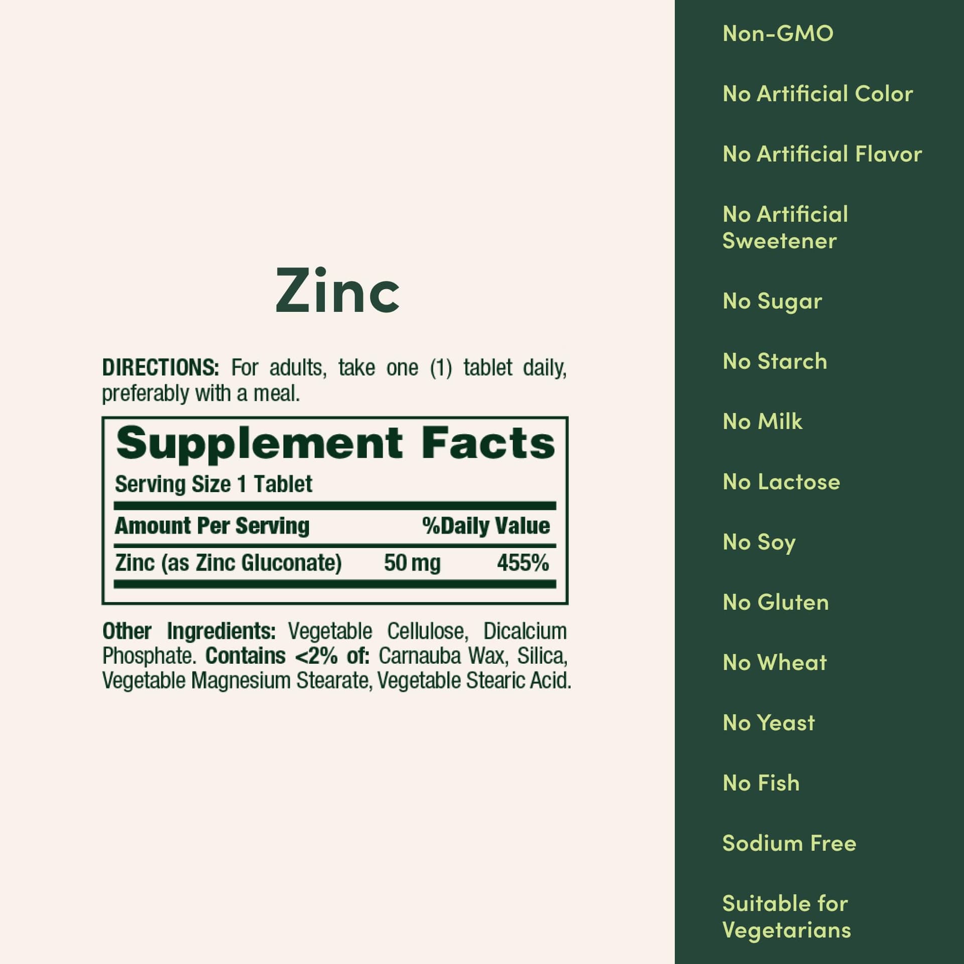 Nature's Bounty Nature’s Bounty Zinc 50mg – Bild 5
