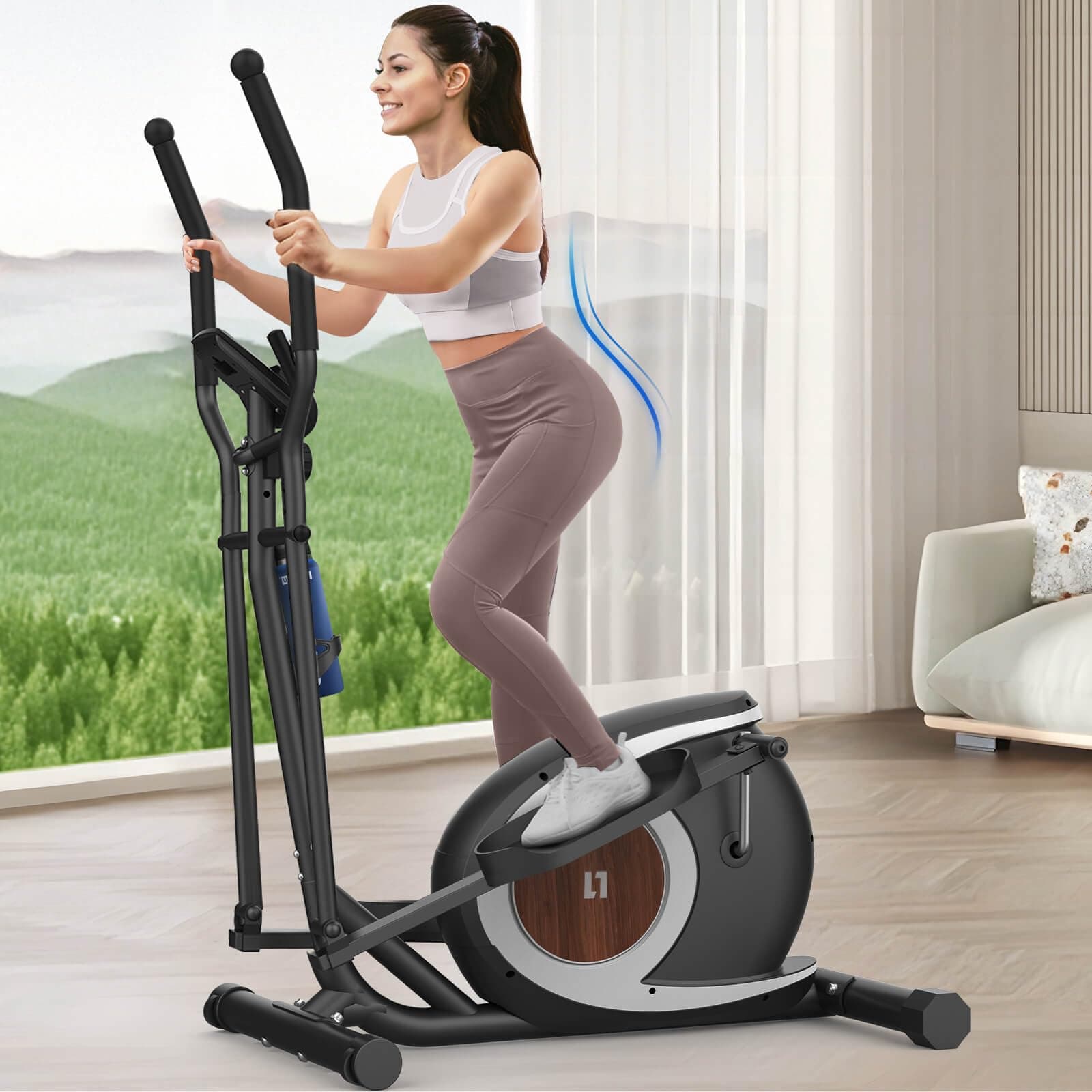 Cowmew Crosstrainer, Crosstrainer für Zuhause mit 16 Widerstandsstufen, 6KG