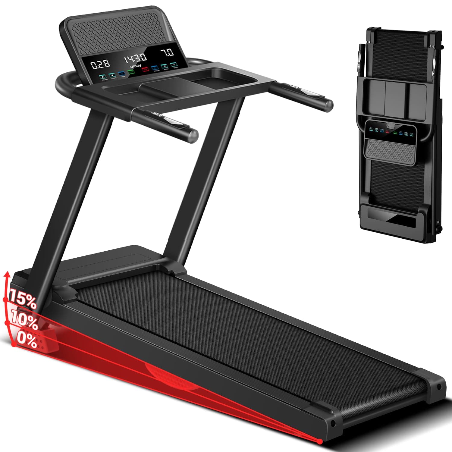 UMAY UMAY Treadmill for Home with 15% Incline