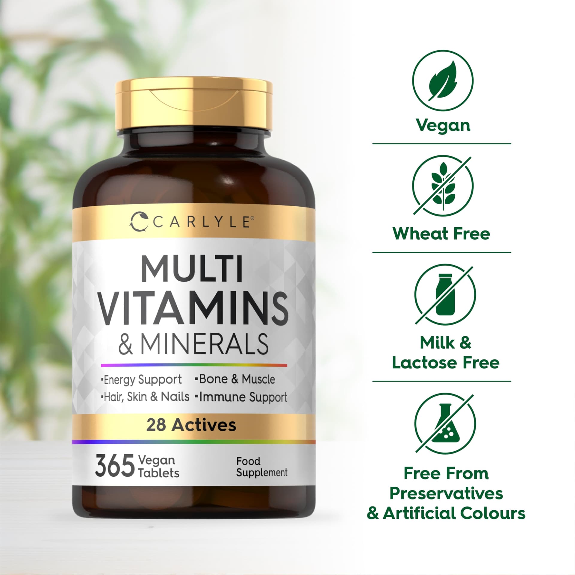 Carlyle Multivitamin Tabletten Hochdosiert mit 28 Vitamine & – Bild 5