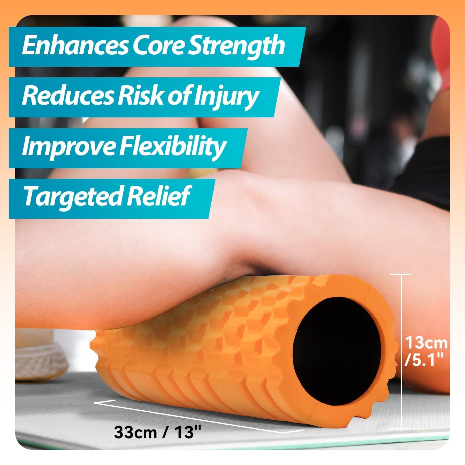 Krightlink Foam Roller High Density 13" Patented Exercise – Bild 3