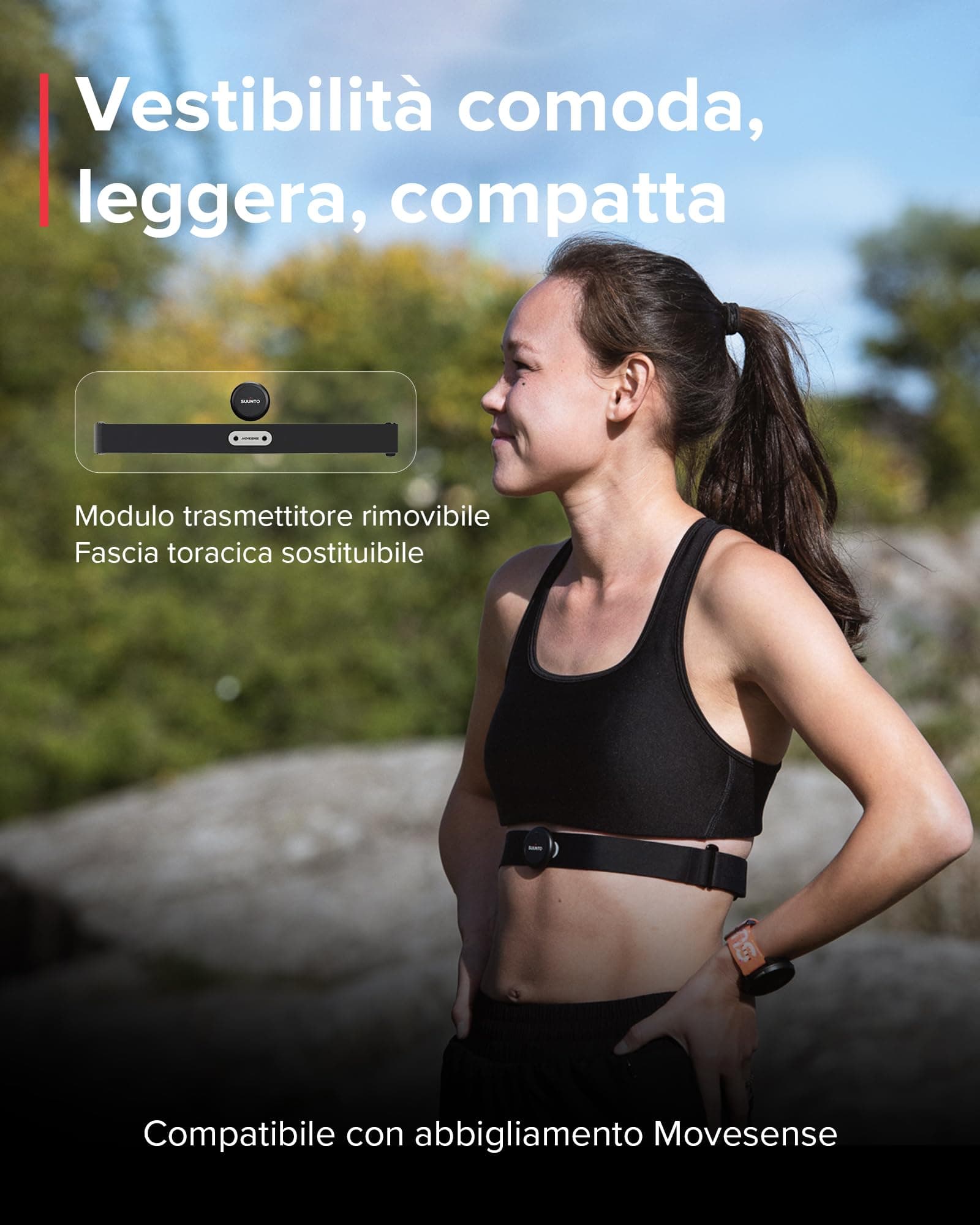 SUUNTO Smart Herzfrequenzgurt mit Langer Batterielaufzeit – Bild 2