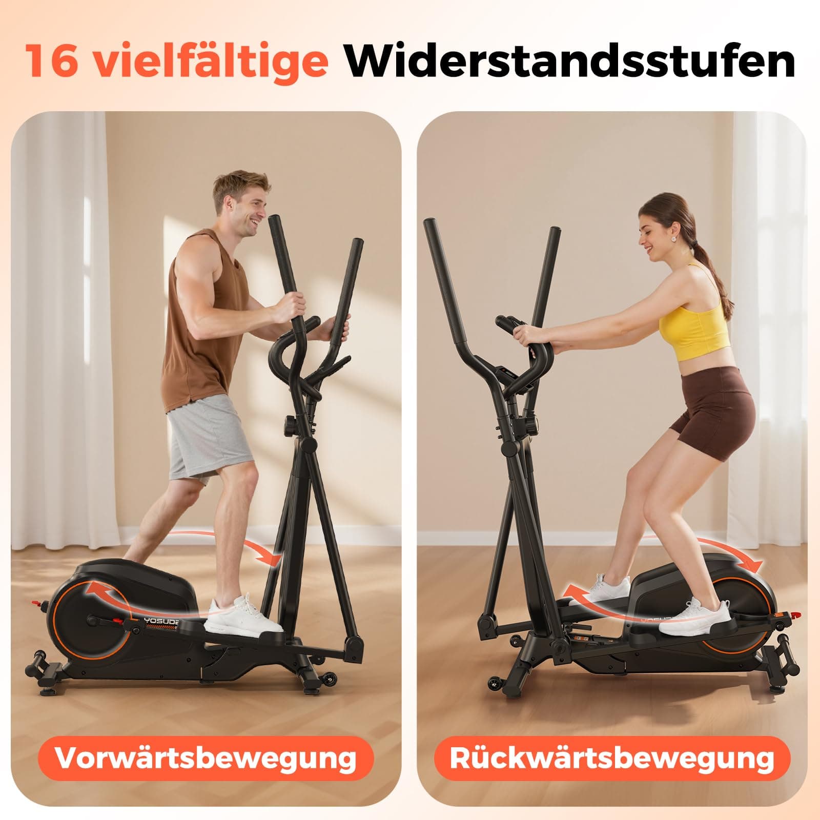 YOSUDA ​​Klappbarer Crosstrainer für Zuhause – Bild 3