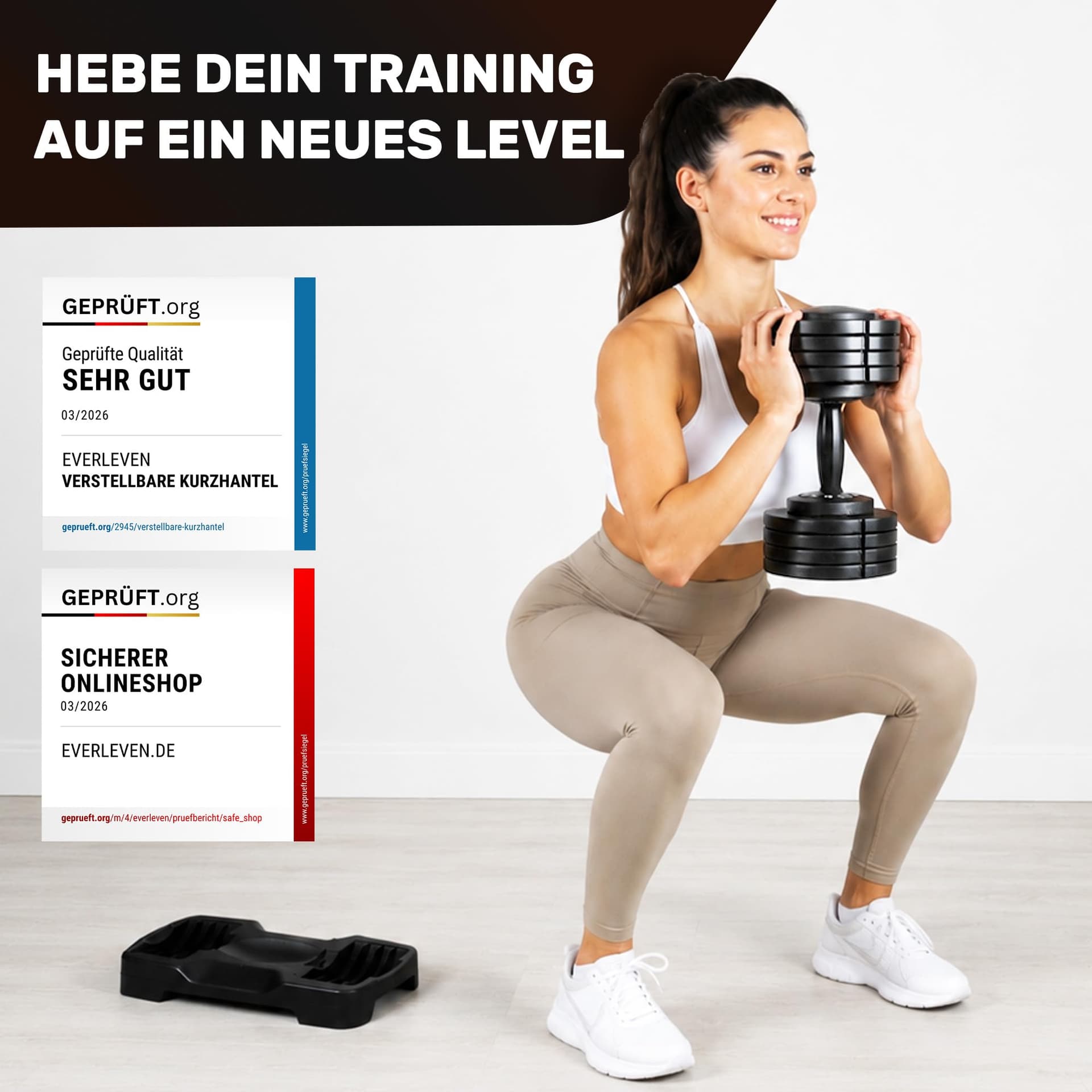 Verstellbare Kurzhantel Set 2x12kg – Bild 7