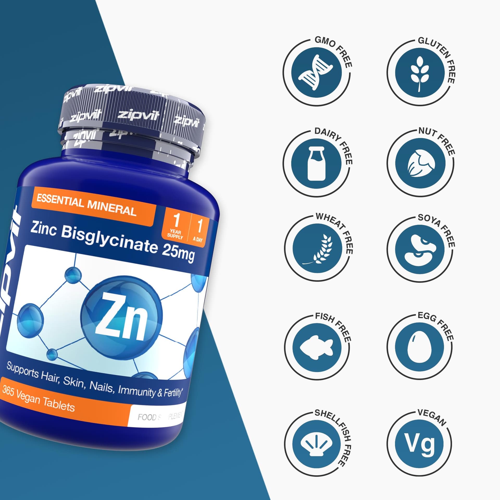 Zipvit Zinc Tablets 25mg – Bild 6