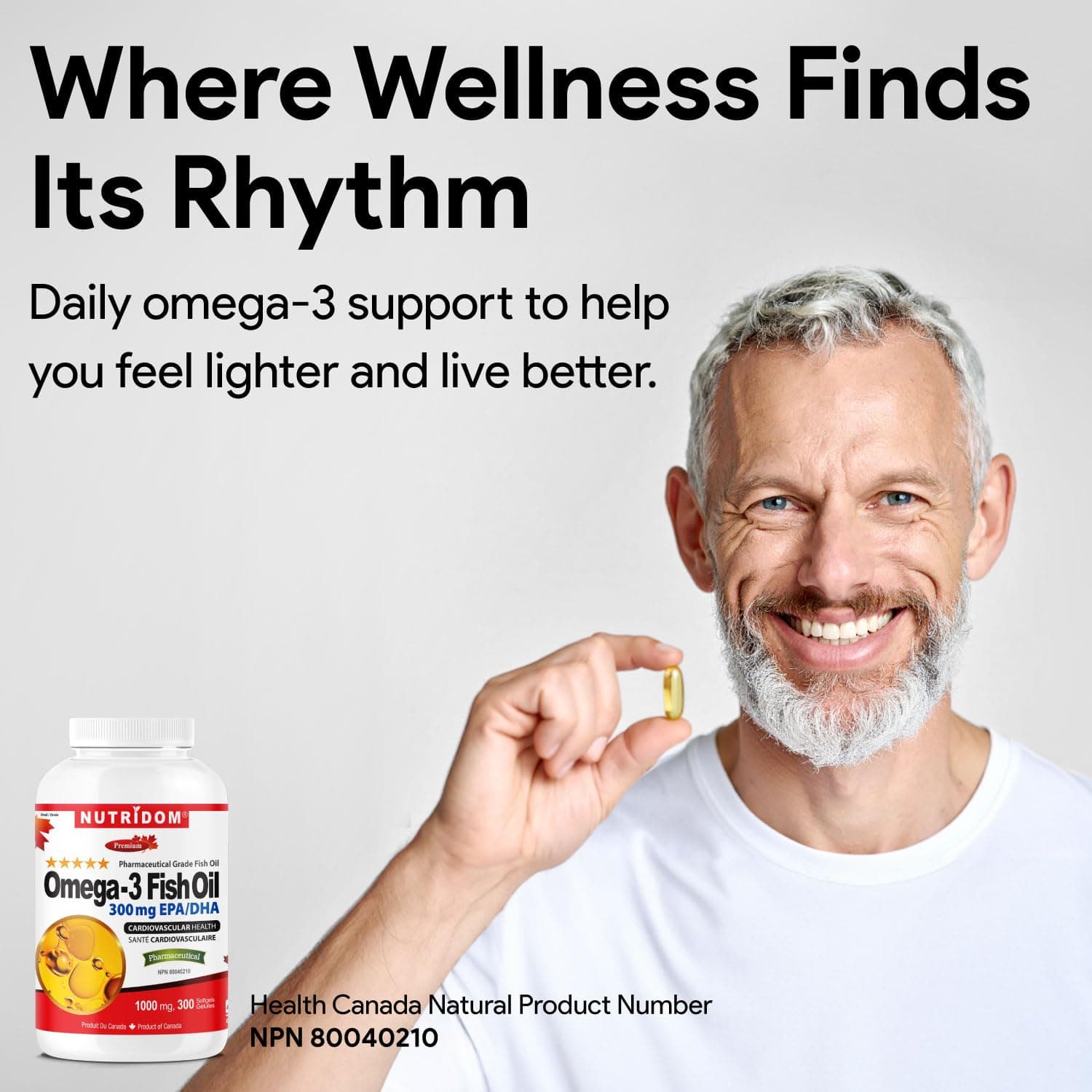 Nutridom Omega-3 Fish Oil 1000mg – Bild 5