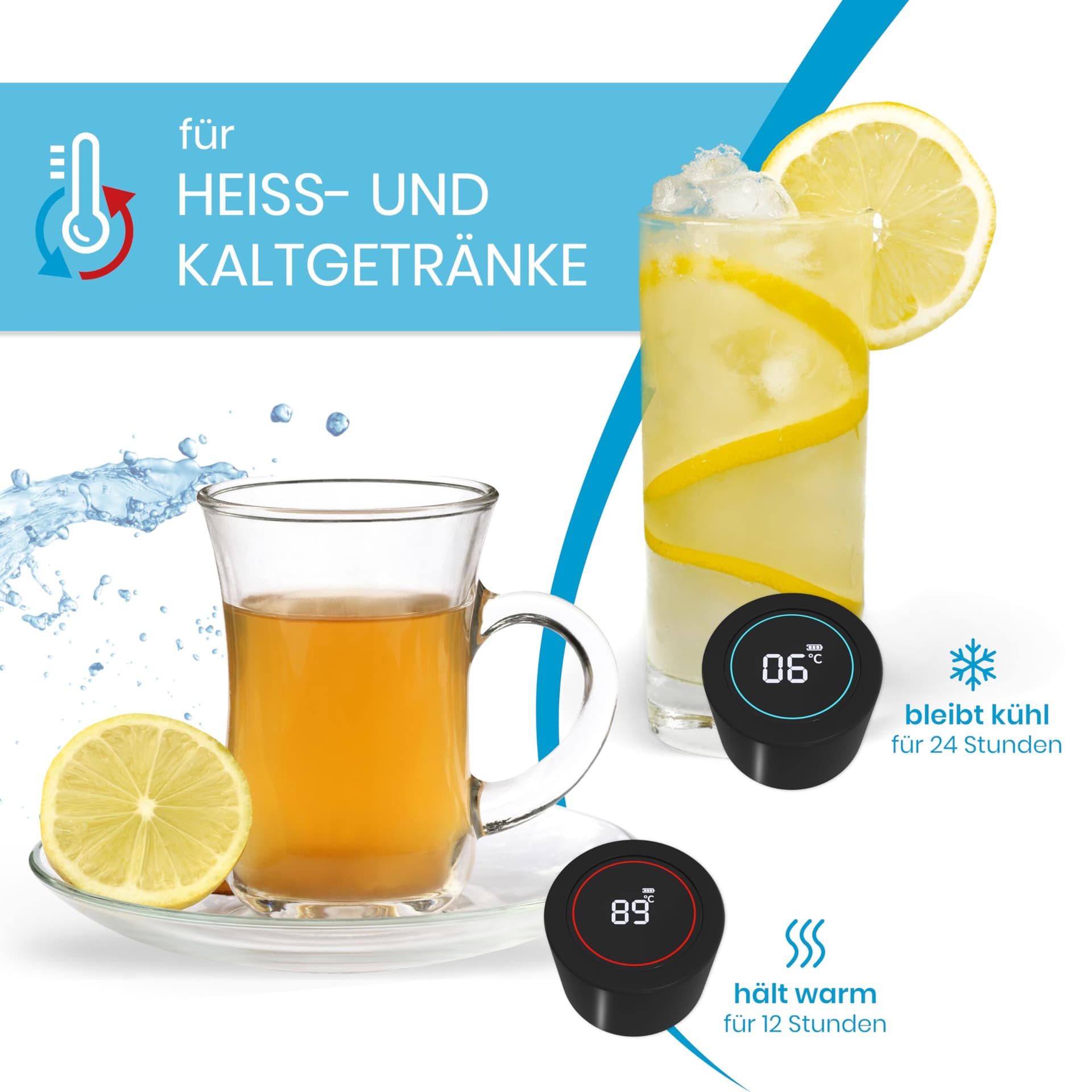 SMARDY blue DropUp smart Bottle 500ml – Bild 5