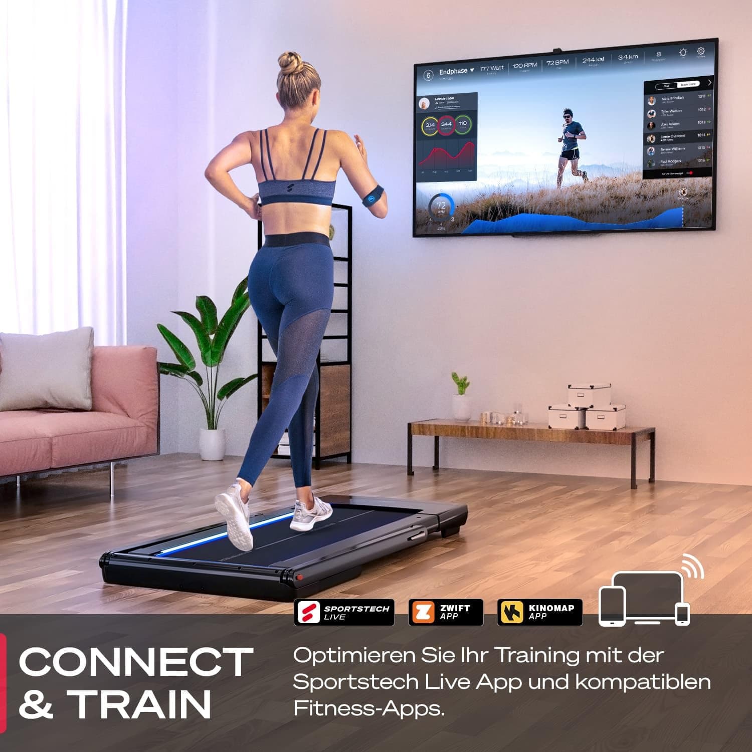 Sportstech Laufband klappbar mit 11% Steigung – Bild 7