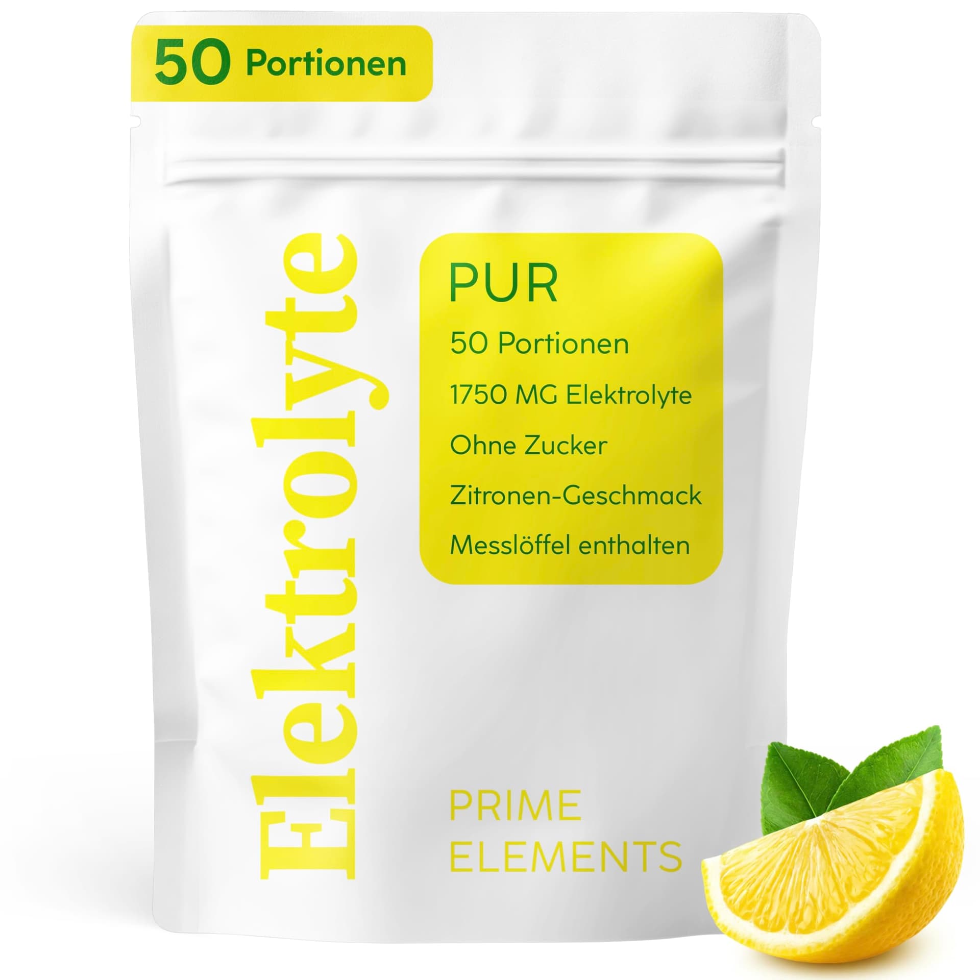 PRIME ELEMENTS Elektrolyte hochdosiert ohne Zucker | 50 Portionen