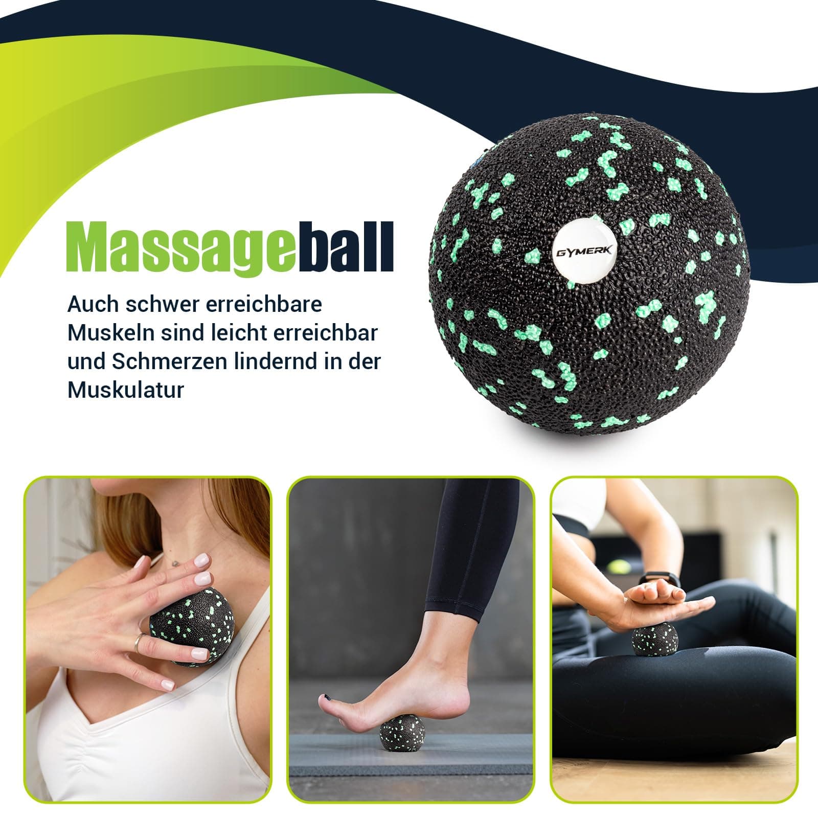 Faszienrolle Set mit 3D-Texturmassage – Bild 5