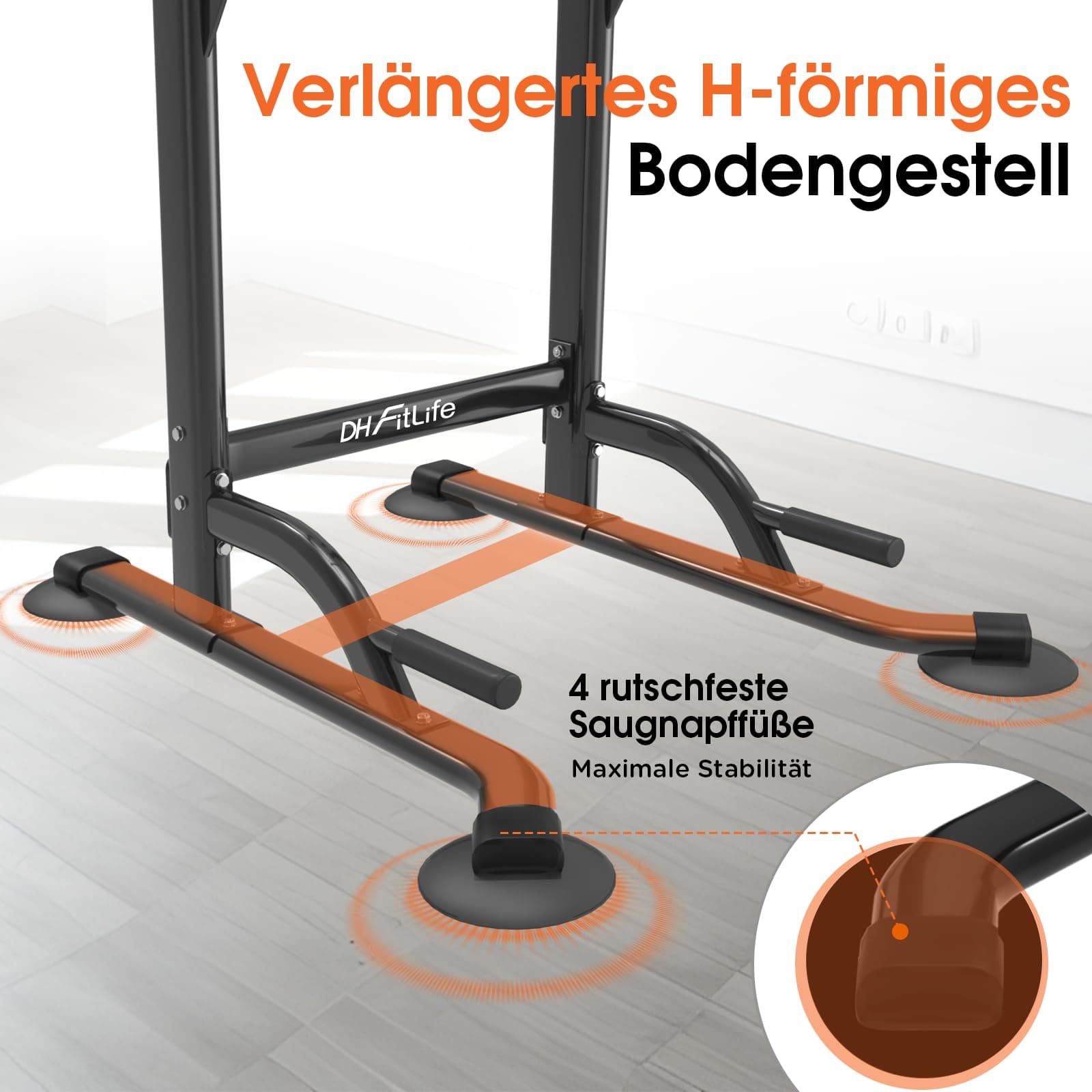 DH FitLife Power Tower Dip Station – Bild 3
