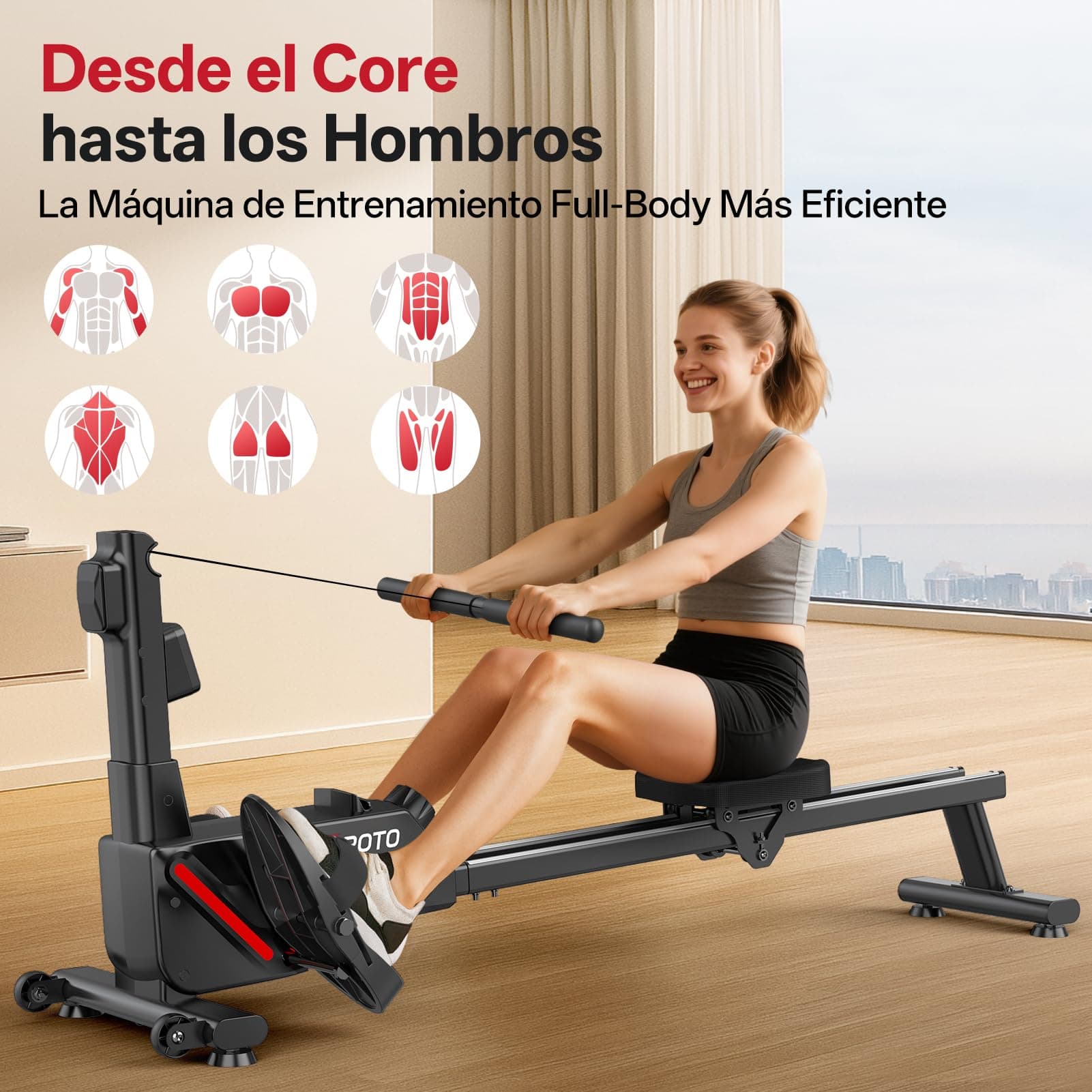 JOROTO Máquina de Remo para Casa – Bild 5