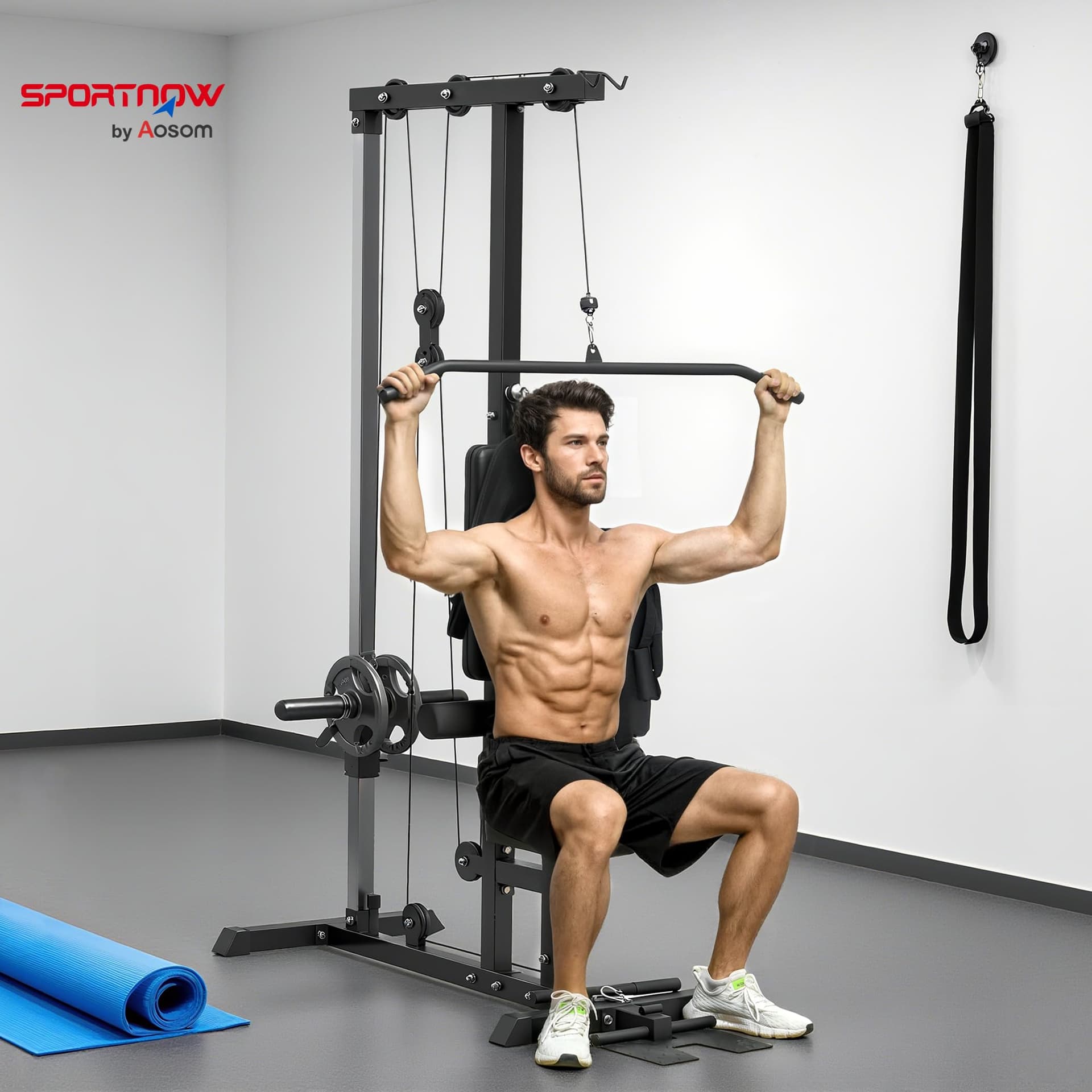 SPORTNOW Máquina Polea Alta y Baja – Bild 2