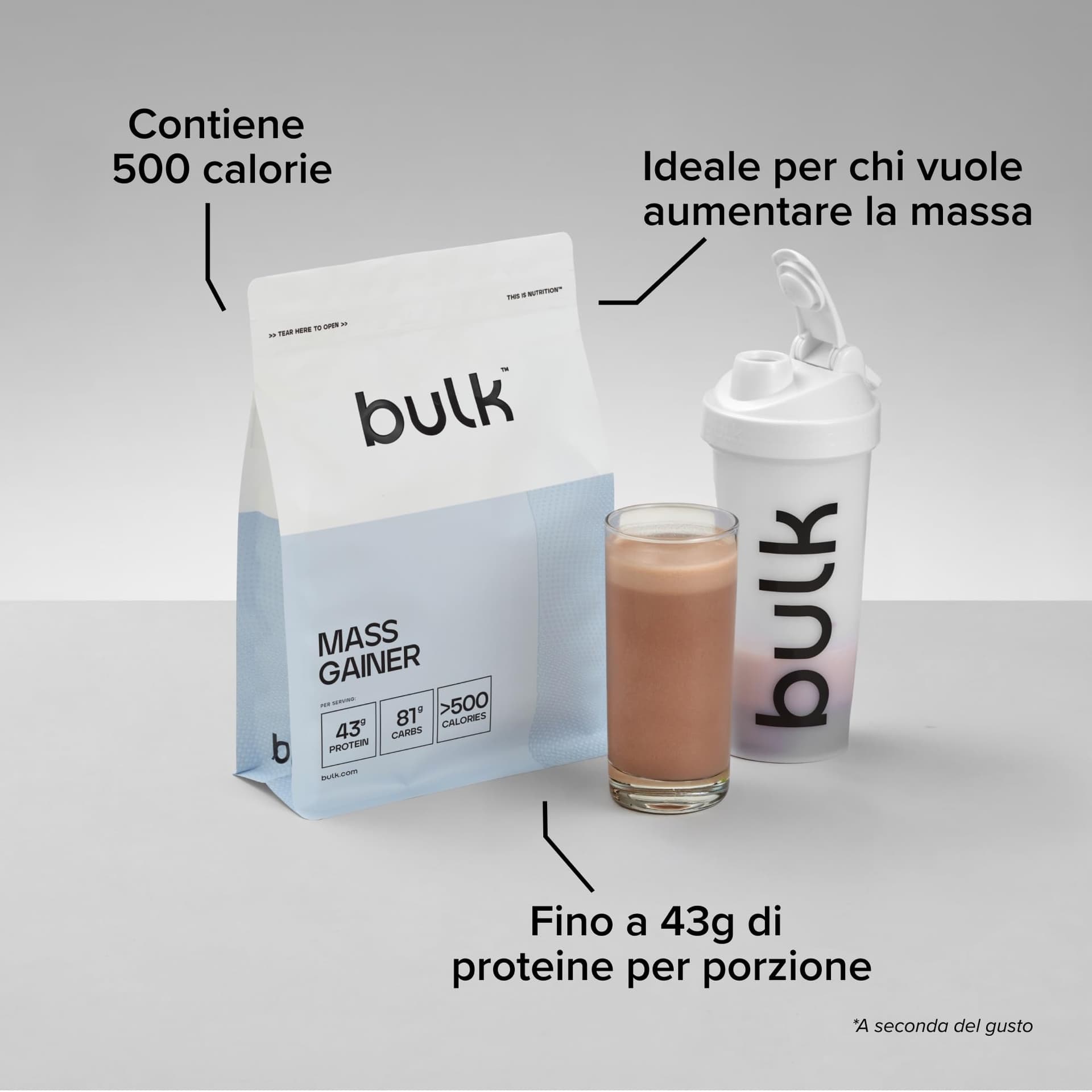 Bulk Gainer Complet | Chocolat | 16 portions – Bild 3