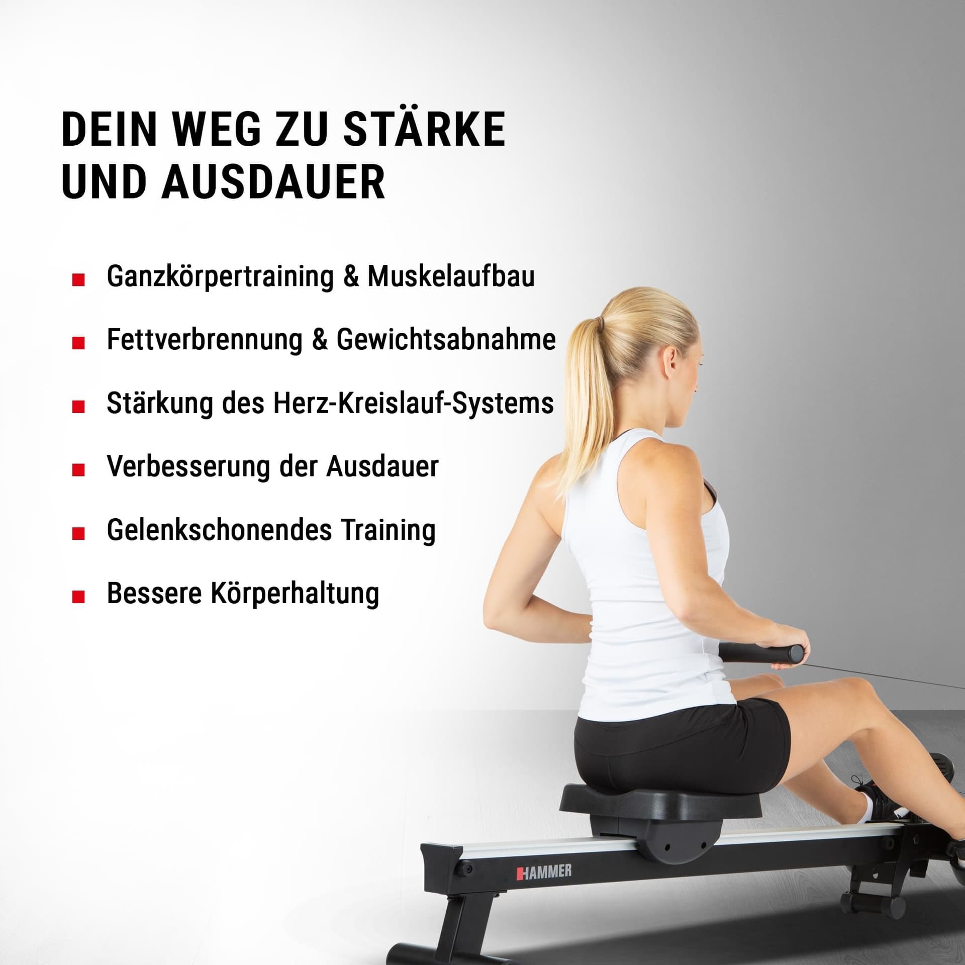 HAMMER Rudergerät Cobra XTR Plus II – Bild 3