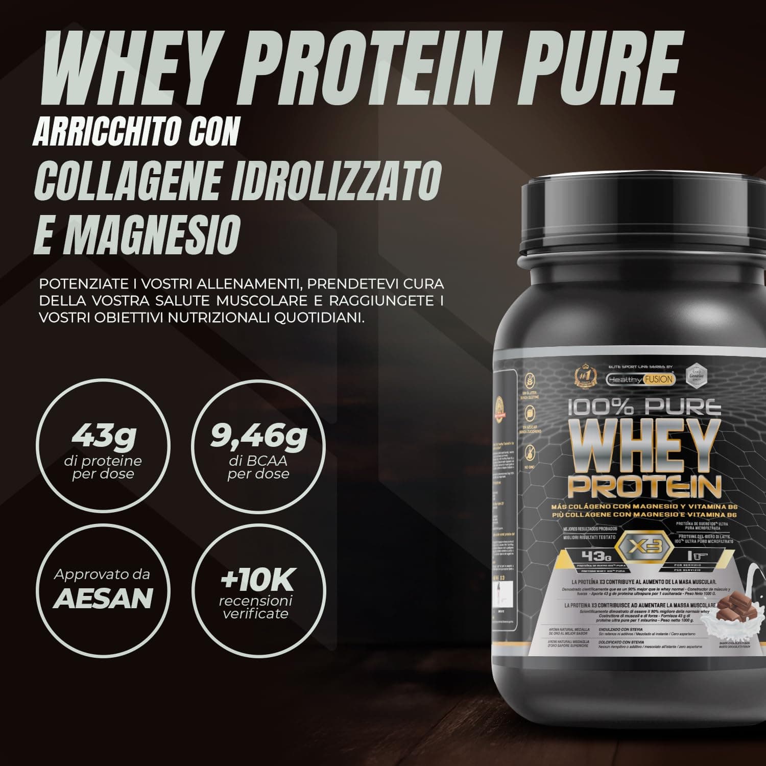 Healthy Fusion Whey Protein – Bild 2