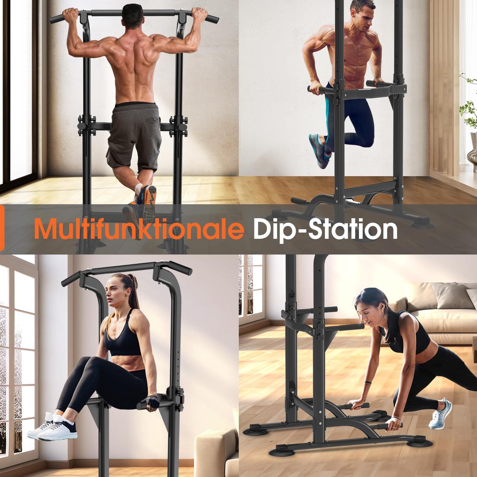 DH FitLife Power Tower Dip Station – Bild 6