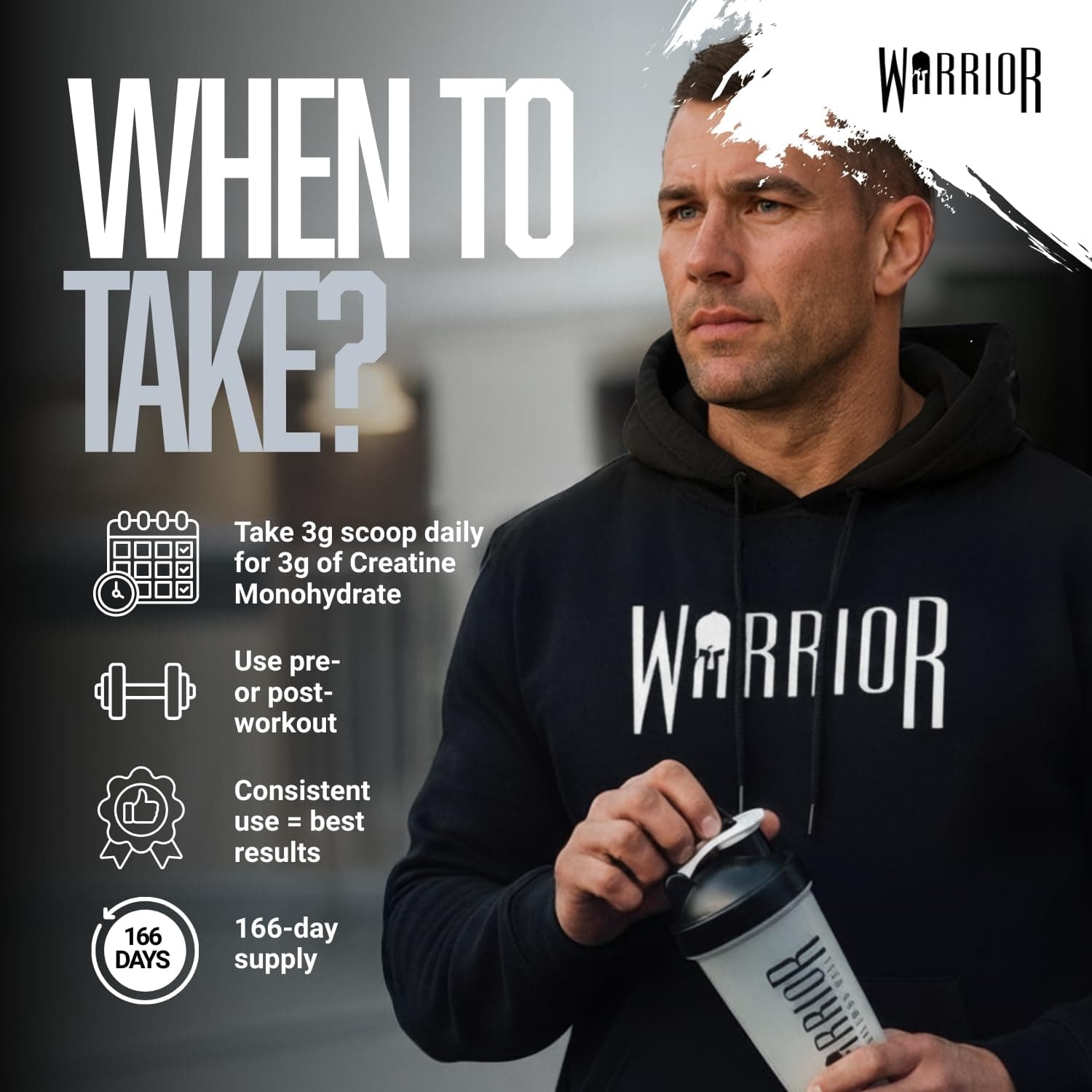Warrior Creatine Monohydrate Powder 500g – Bild 7
