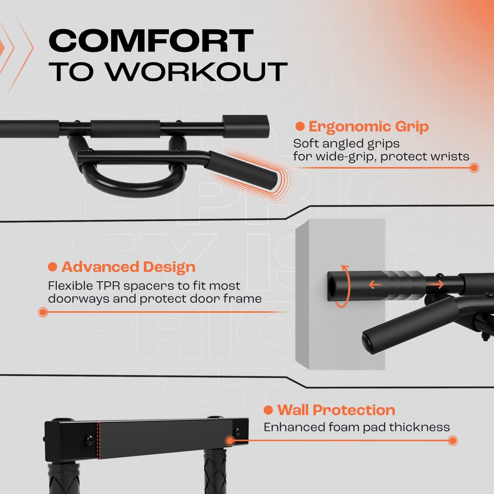 Yes4All Door Pull Up Bar – Bild 3