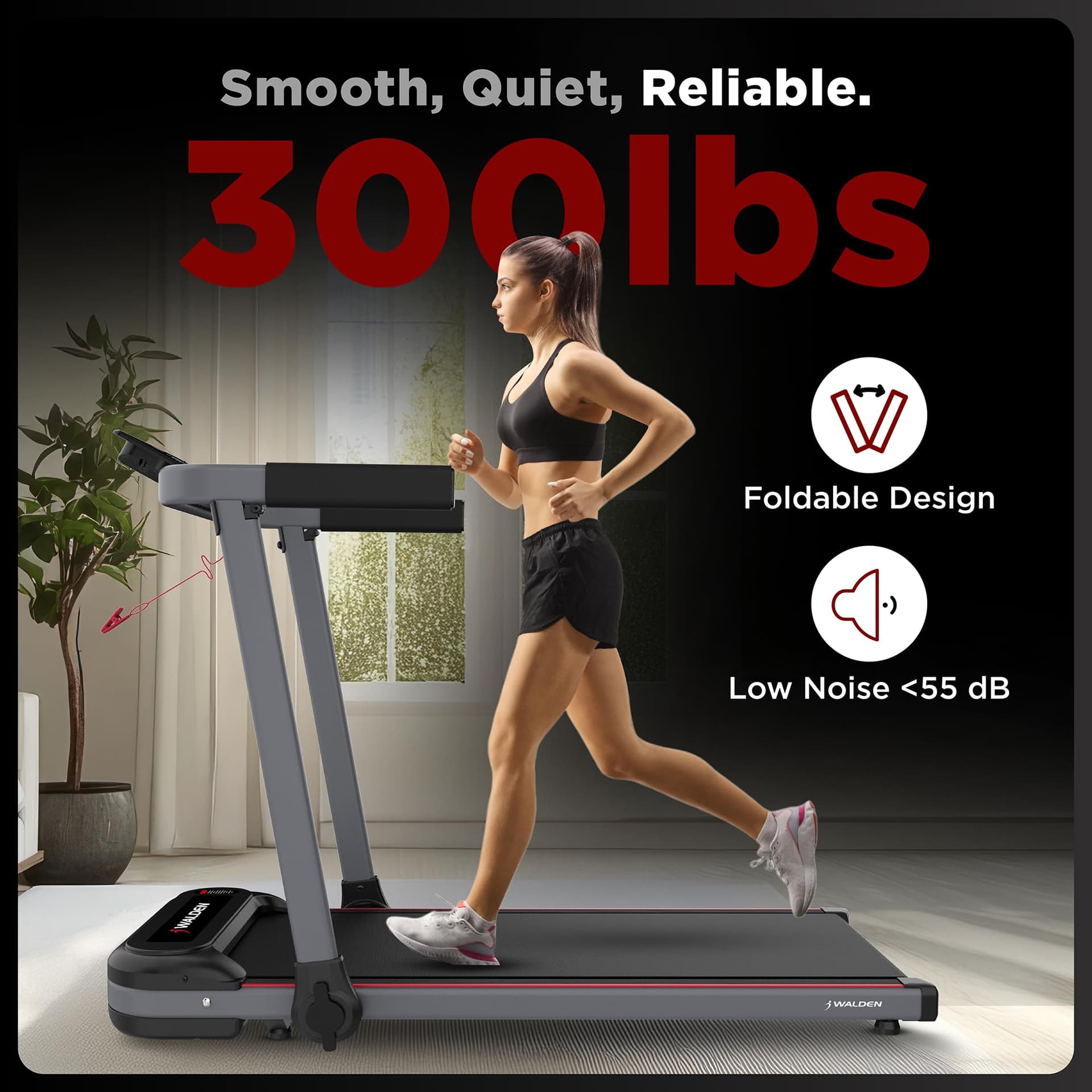 Walden Sports Walden Laufband Elektrisch Klappbar F2800 – Bild 4
