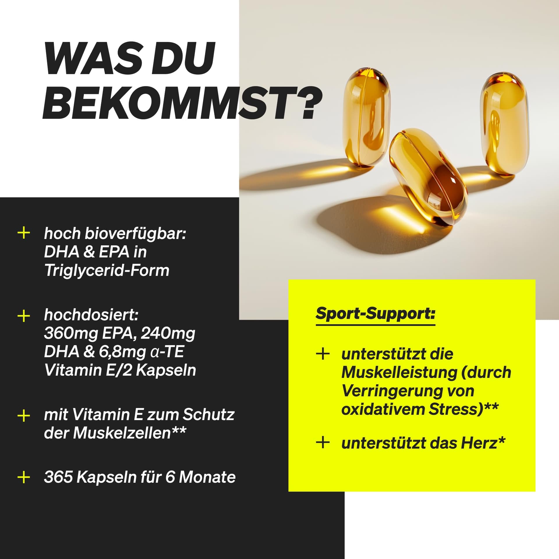 Natural Elements Omega 3 – 365 Kapseln – Bild 4
