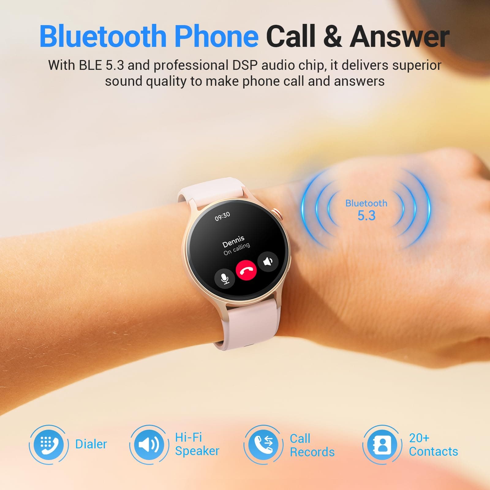 Fitpolo Smart Watch for Women,1.3" AMOLED Touchscreen – Bild 3