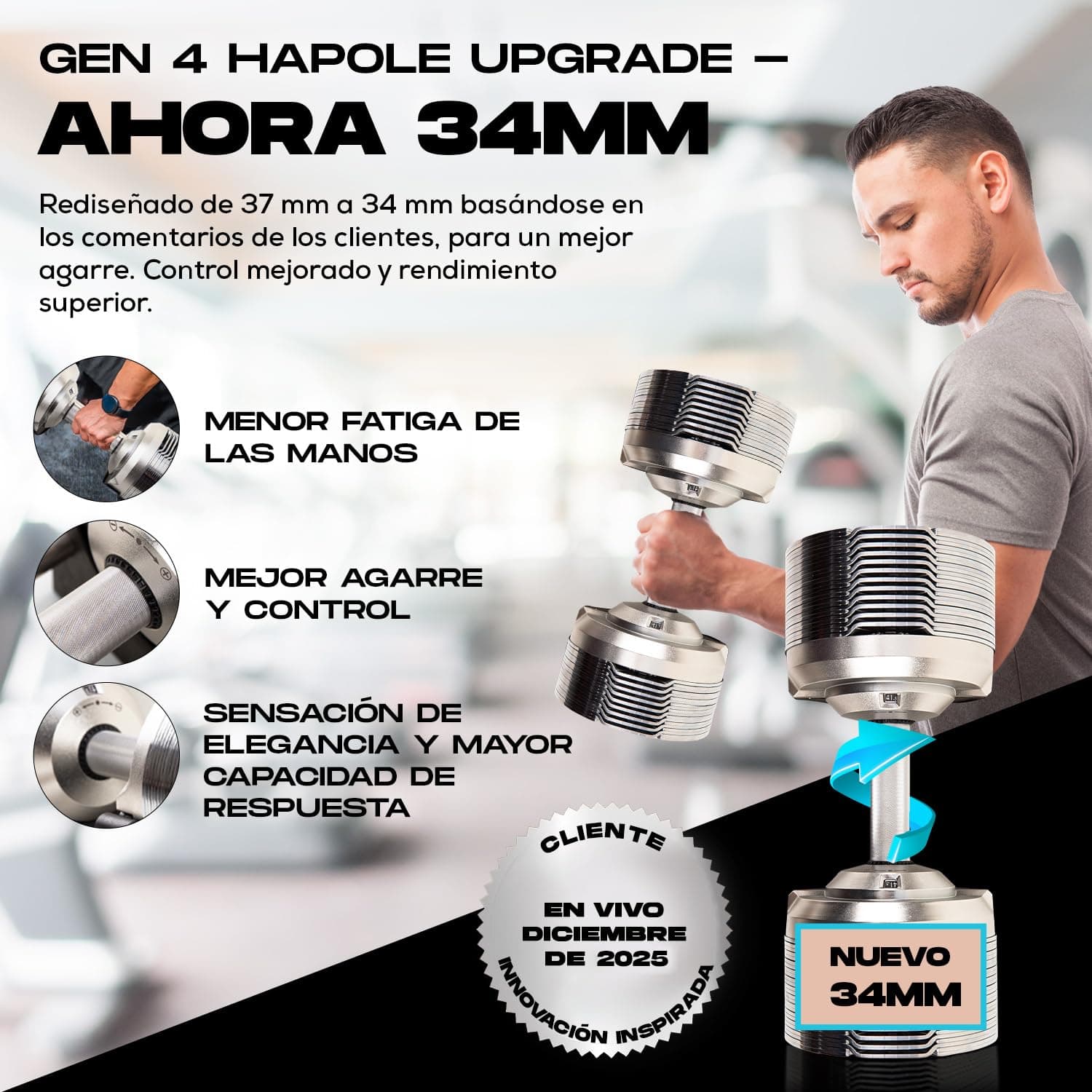 BRAINGAIN Mancuernas Ajustables Set 23,5kg – Bild 7