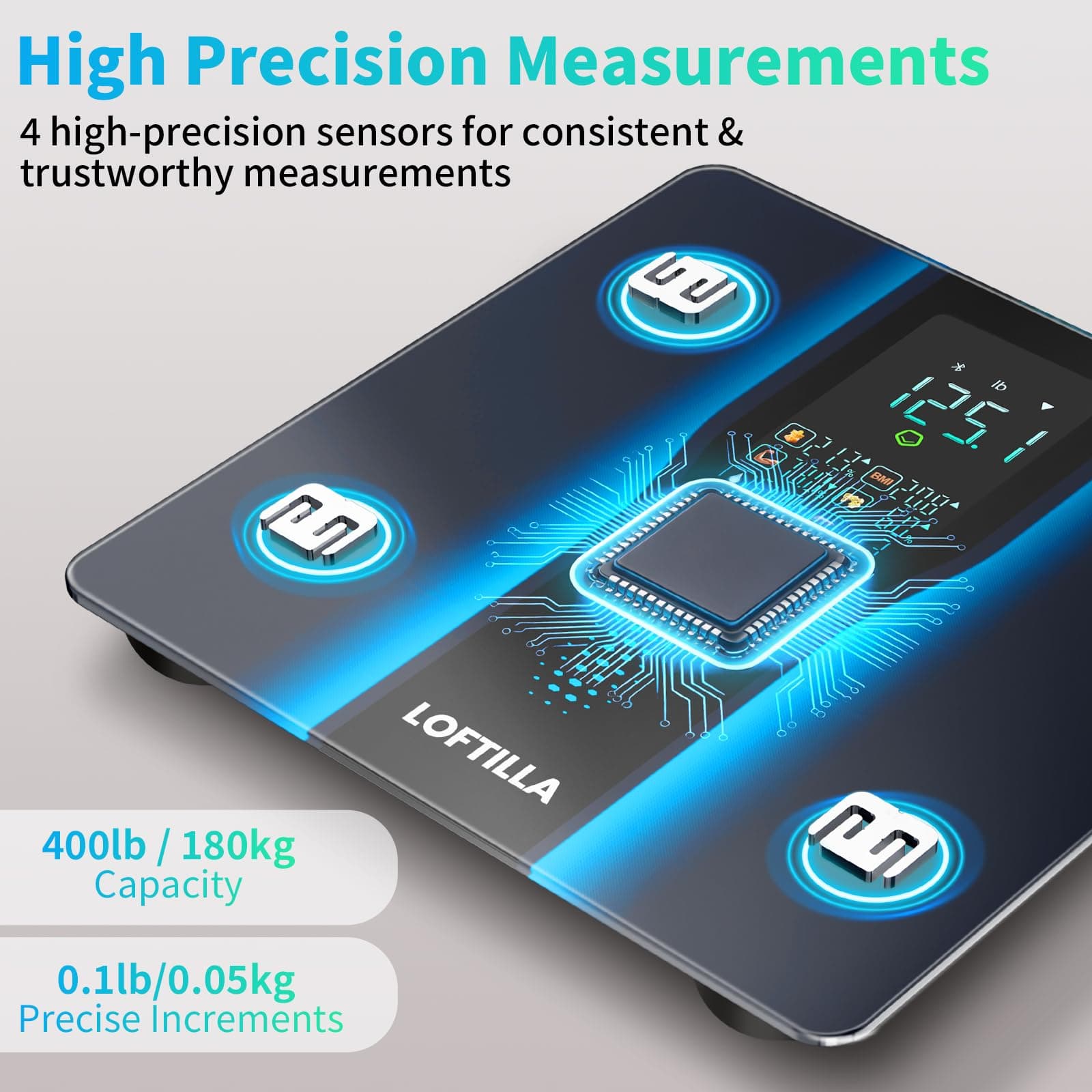 LOFTILLA Smart Scale for Body Weight – Bild 3