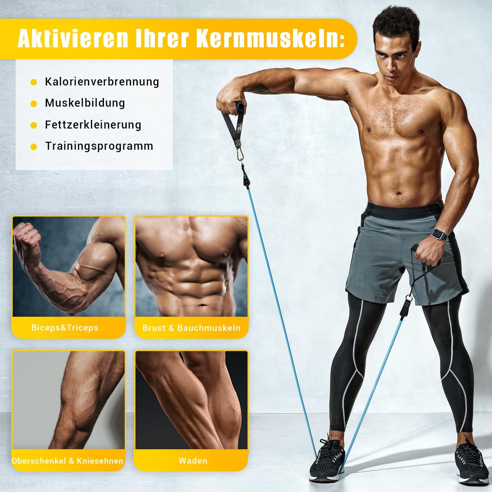 Resistance Bands Widerstandsbänder Set – Bild 4