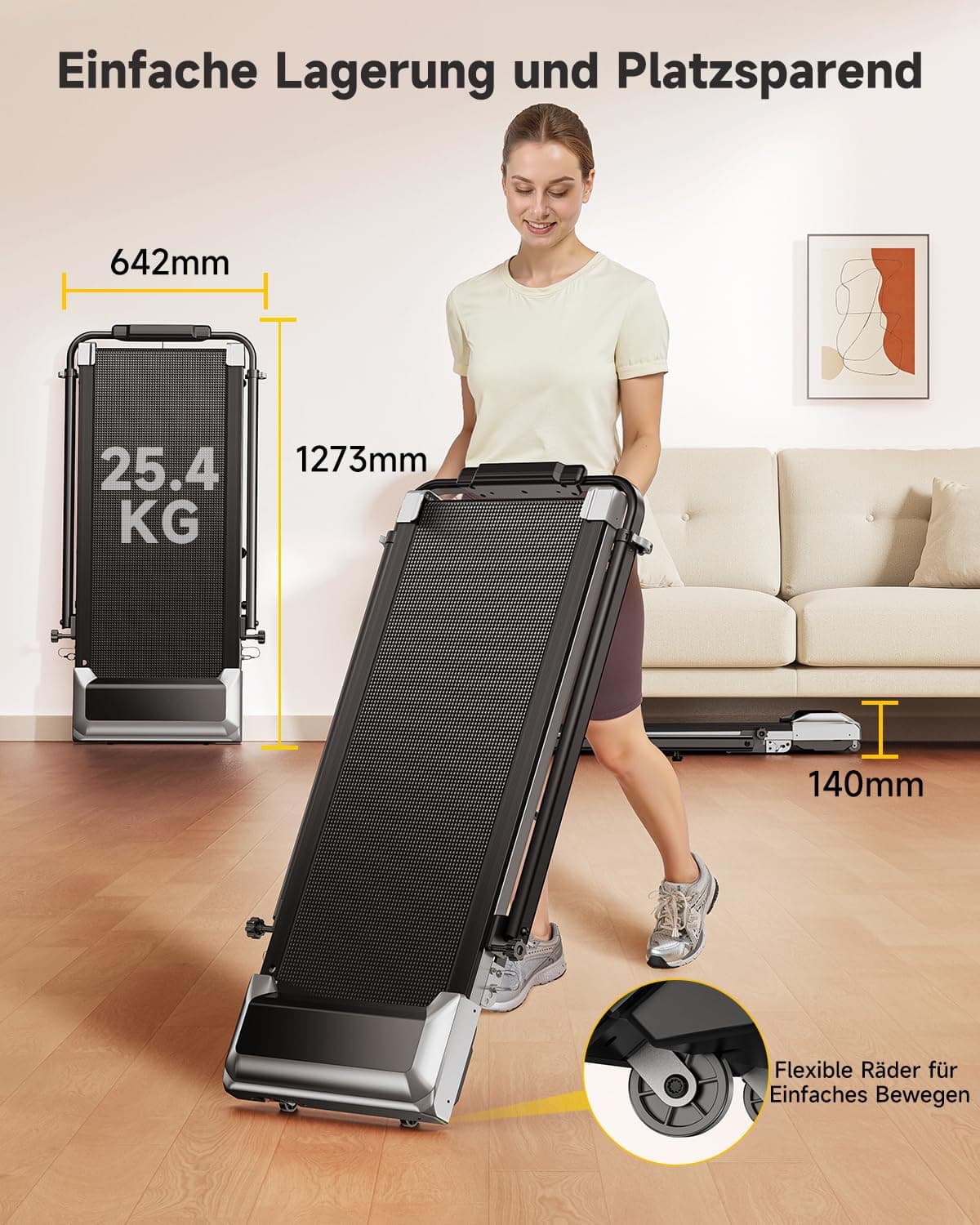 Toputure Laufband für Zuhause mit 12% Steigung – Bild 8