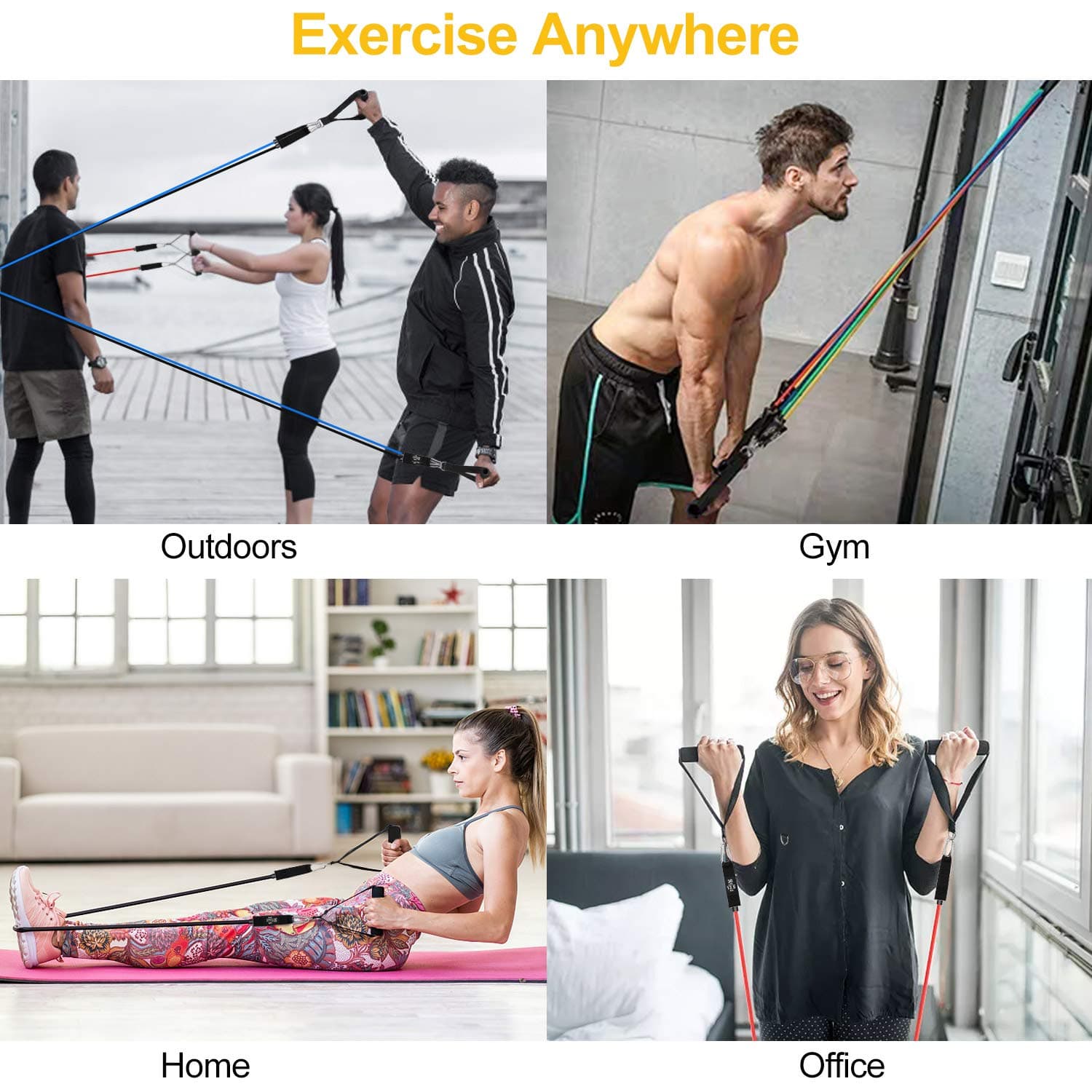 JATEKA Elastici Fitness 5 Elastico Palestra Bande Elastiche – Bild 7