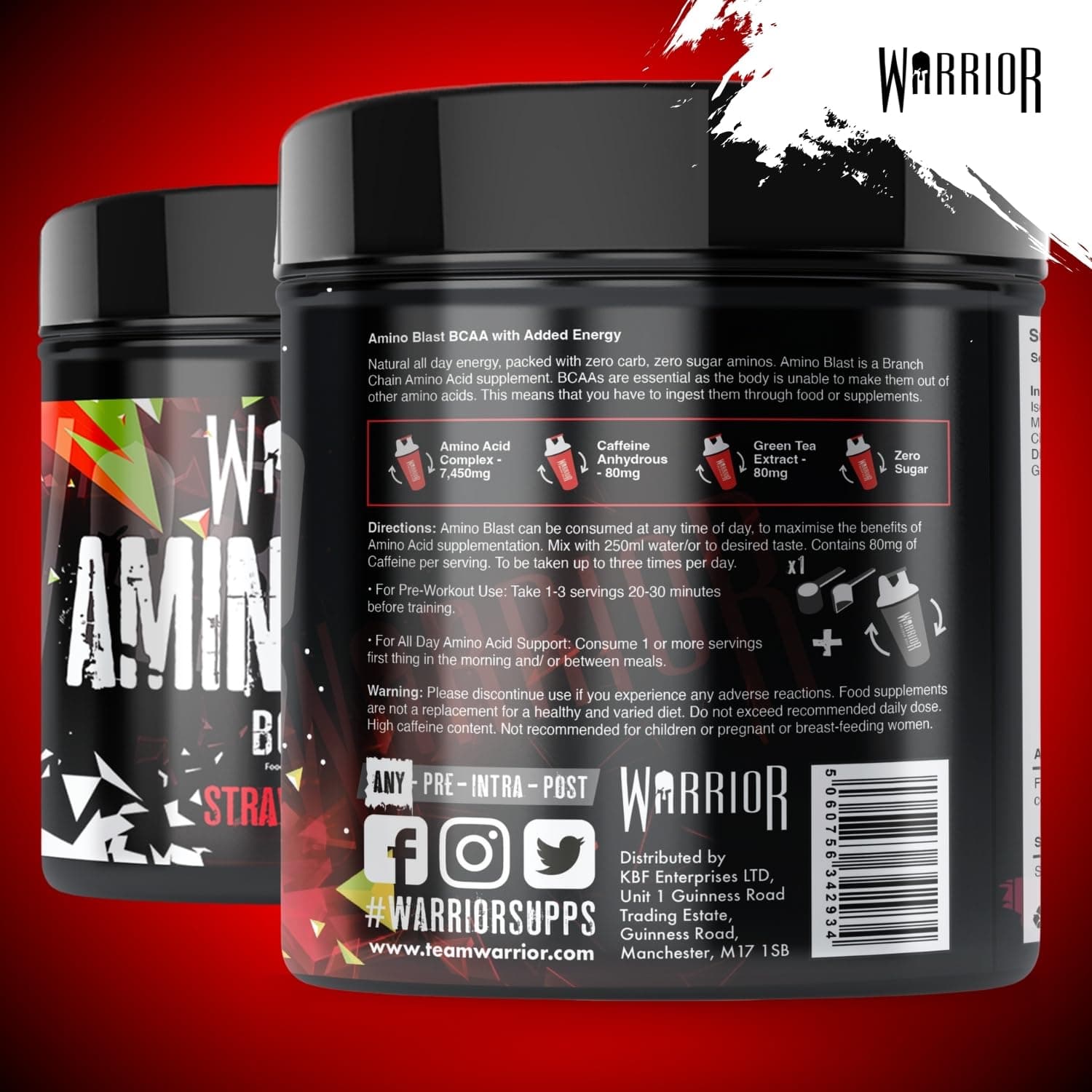 Warrior Amino Blast BCAA Powder 270g – Bild 3