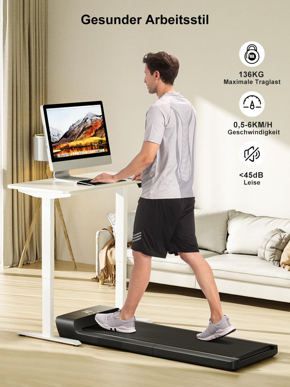 WALKINGPAD A1 Pro Klappbar Laufband für Zuhause, Maximale Belastung 136 KG – Bild 2