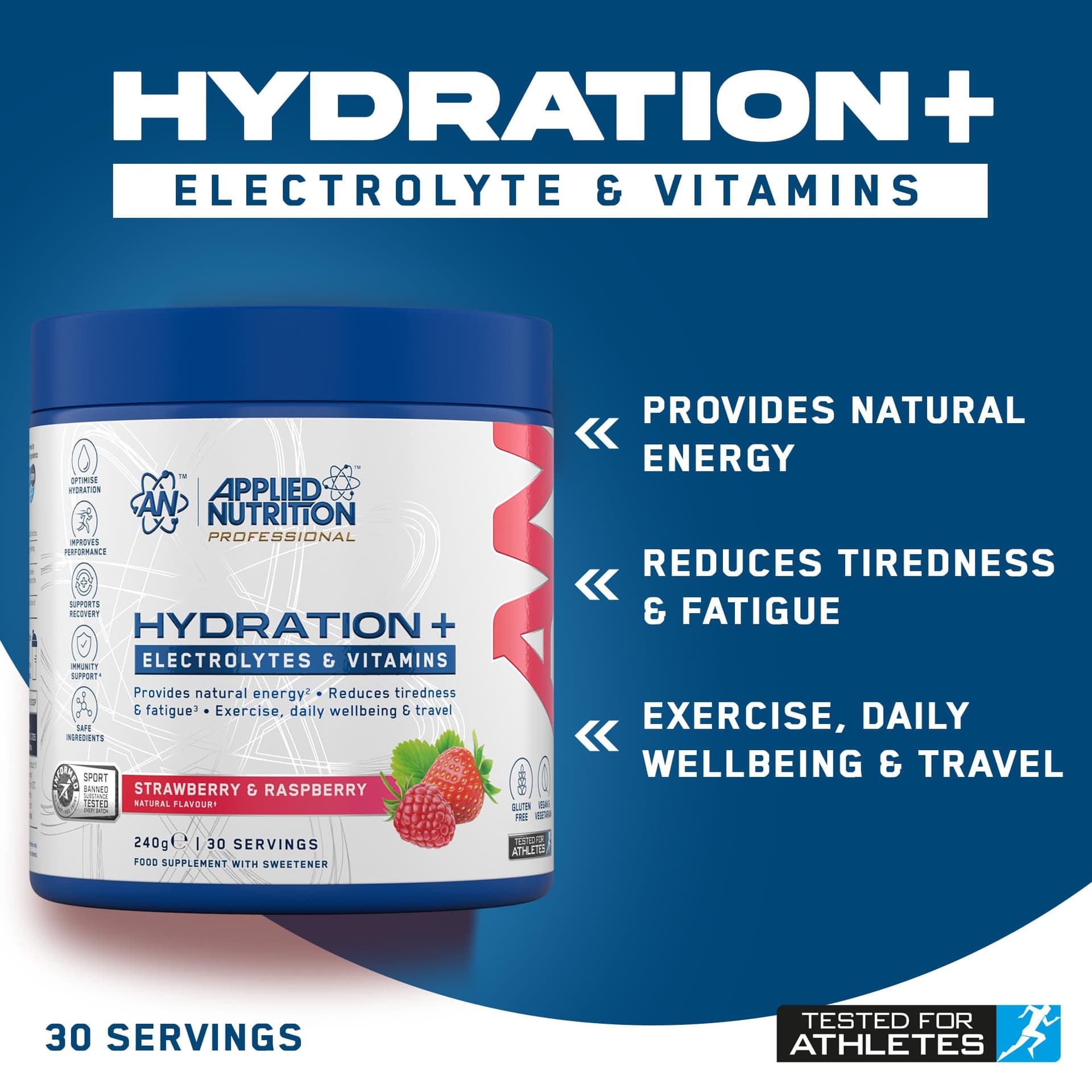 Applied Nutrition Hydration+ Electrolytes and Vitamin – Bild 2
