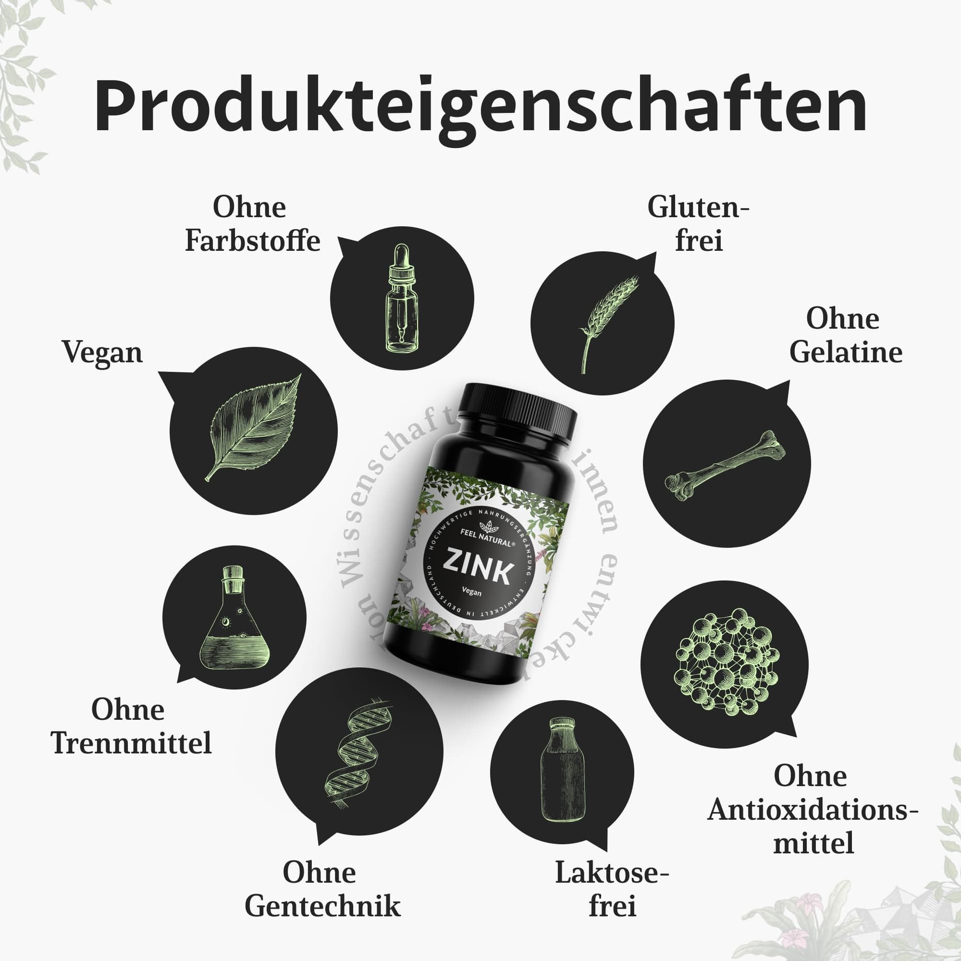 Feel Natural Zink Tabletten - 365 Stück – Bild 4