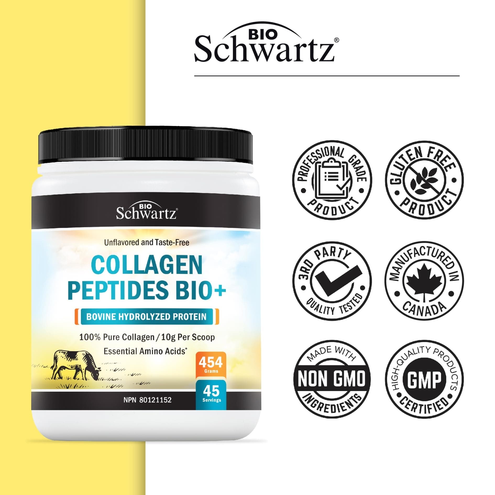 BioSchwartz Collagen Peptides Powder – Bild 4