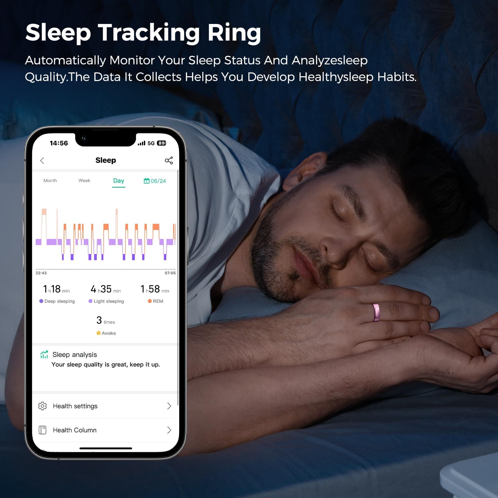 UniJethro Smart Ring for Women & Men – Bild 4