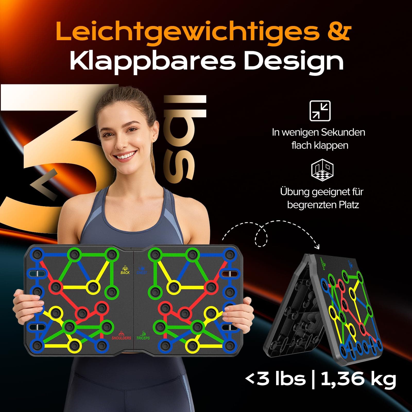 AERLANG Liegestützgriffe Fitnessgeräte für zuhause – Bild 6