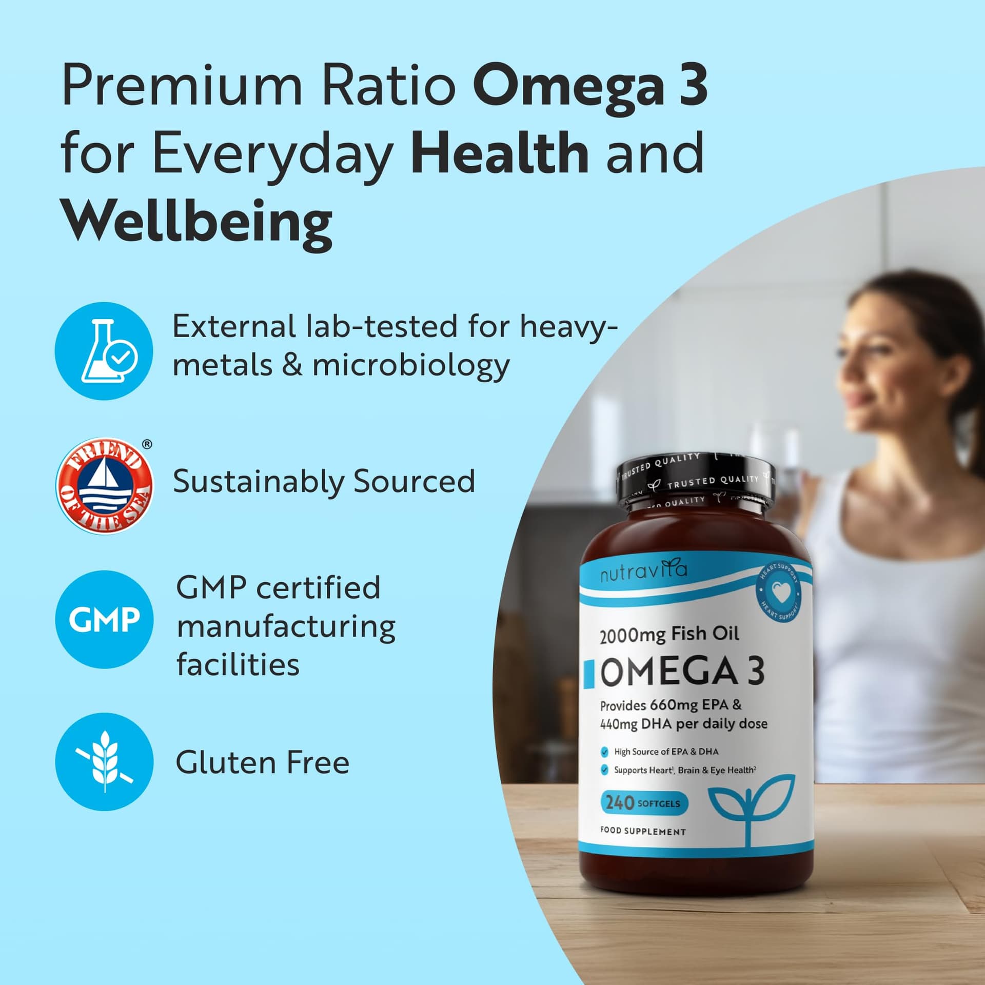 Nutravita Omega 3 Kapseln – Bild 3