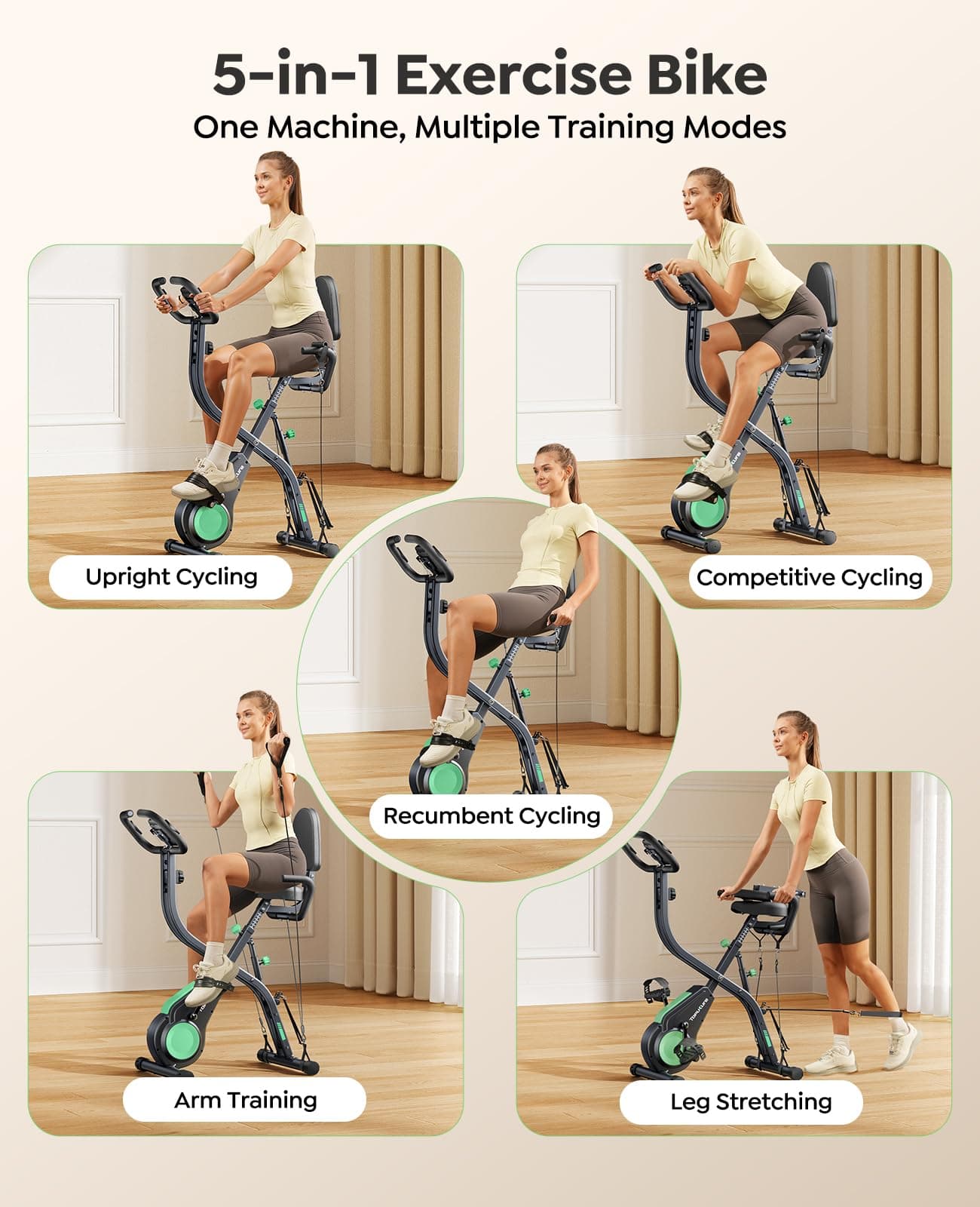 Toputure Exercise Bike – Bild 5