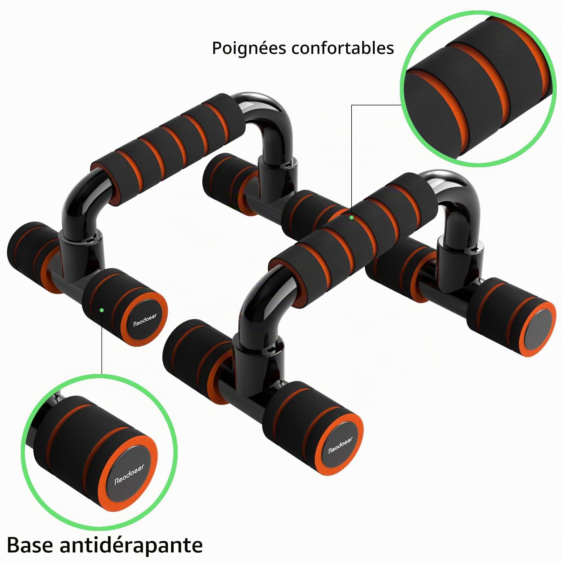 READAEER maniglie per flessioni Push up Bars – Bild 3