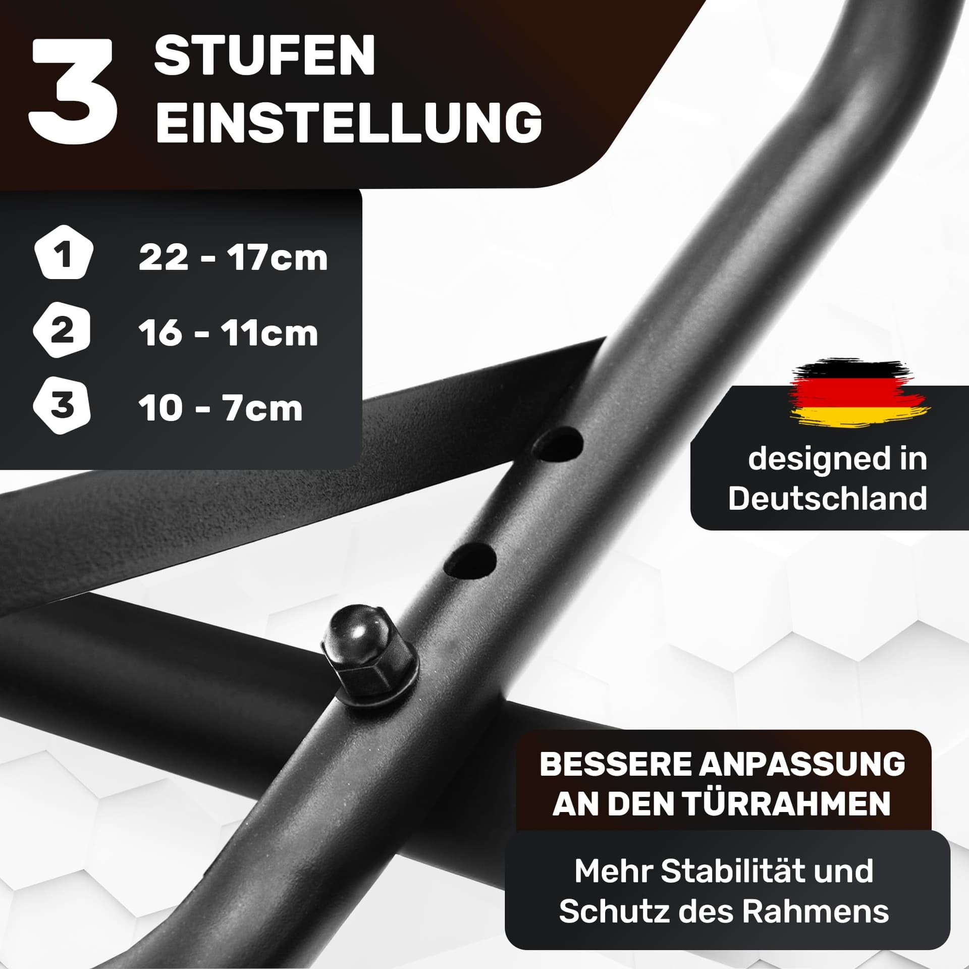 Everleven [NEU] Klimmzugstange Türrahmen ohne Schrauben – Bild 7