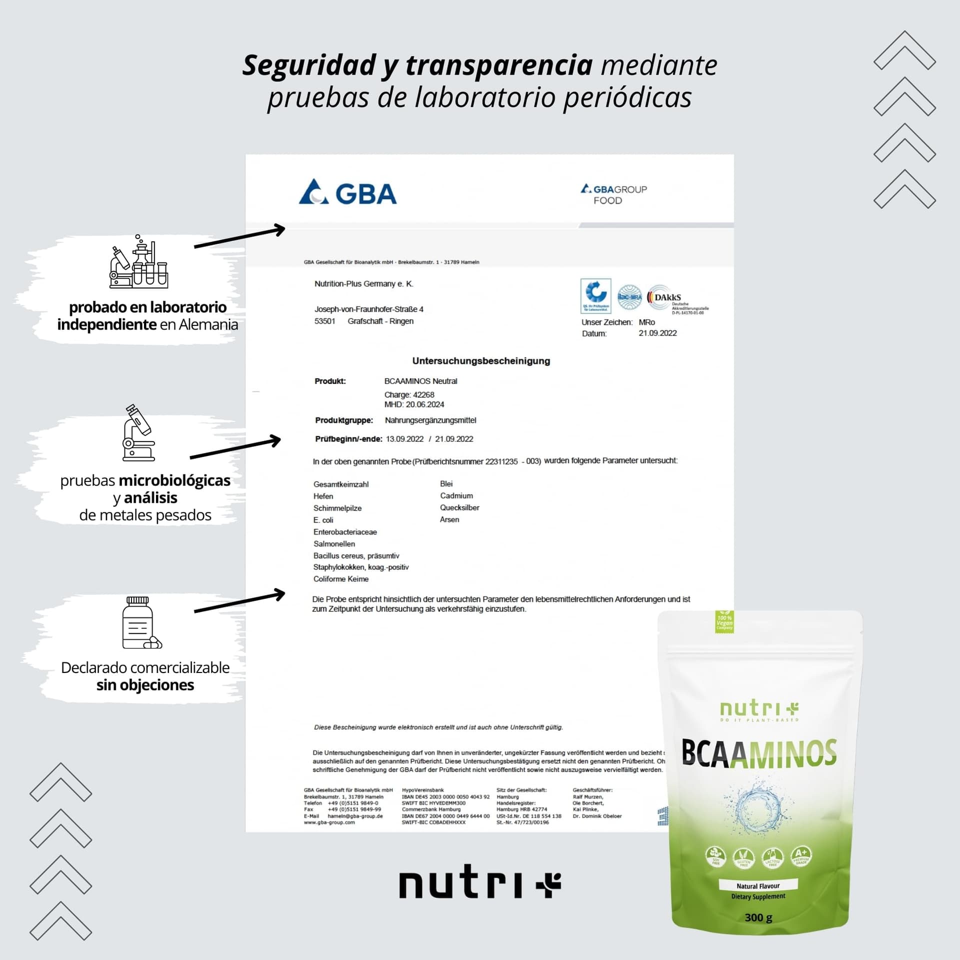 Nutri + BCAA Pulver Neutral – Bild 5