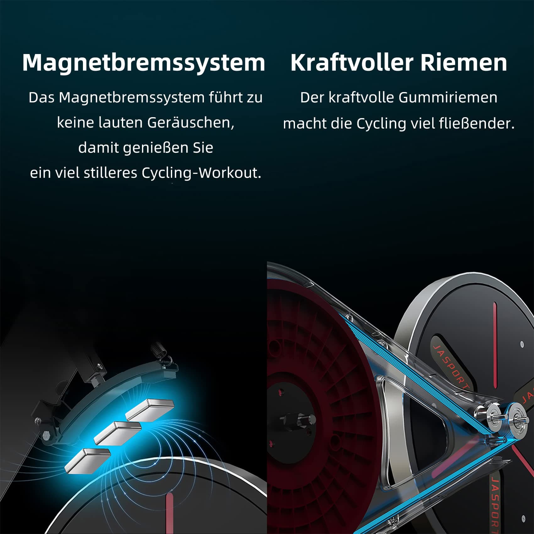 JASPORT S3 Heimtrainer Ergometer für Zuhause – Bild 6