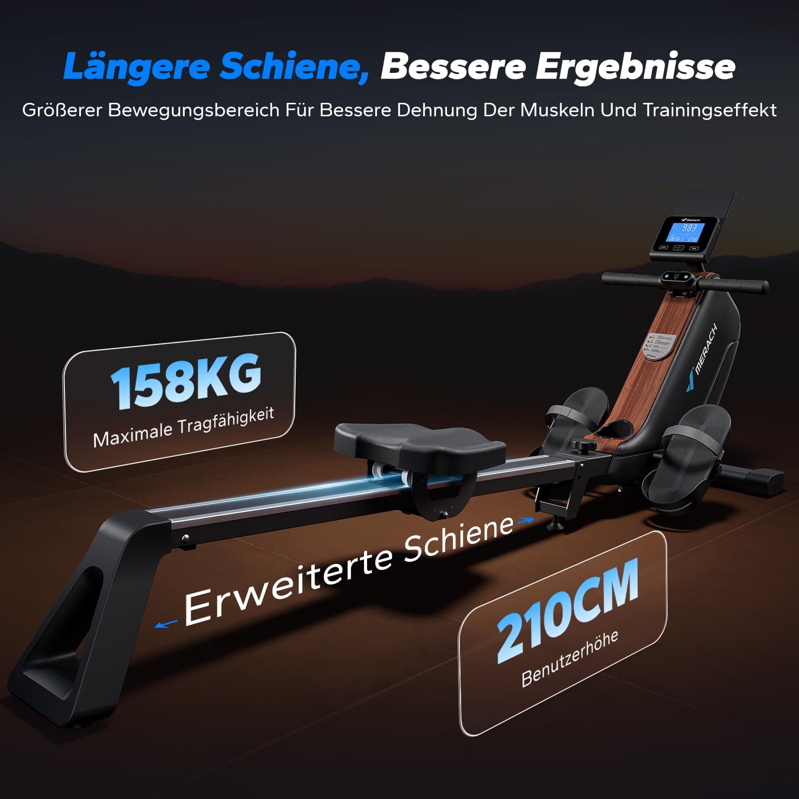 MERACH Rudergerät für Zuhause Klappbar – Bild 7