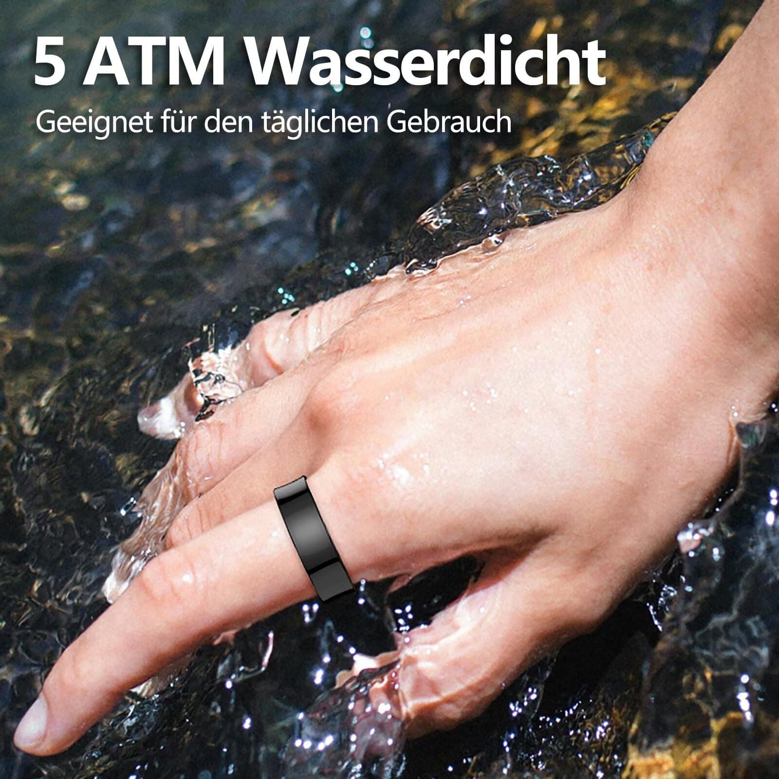 findtime Smart Ring Fitness Ring Tracker Smartringe für Herren Damen – Bild 7