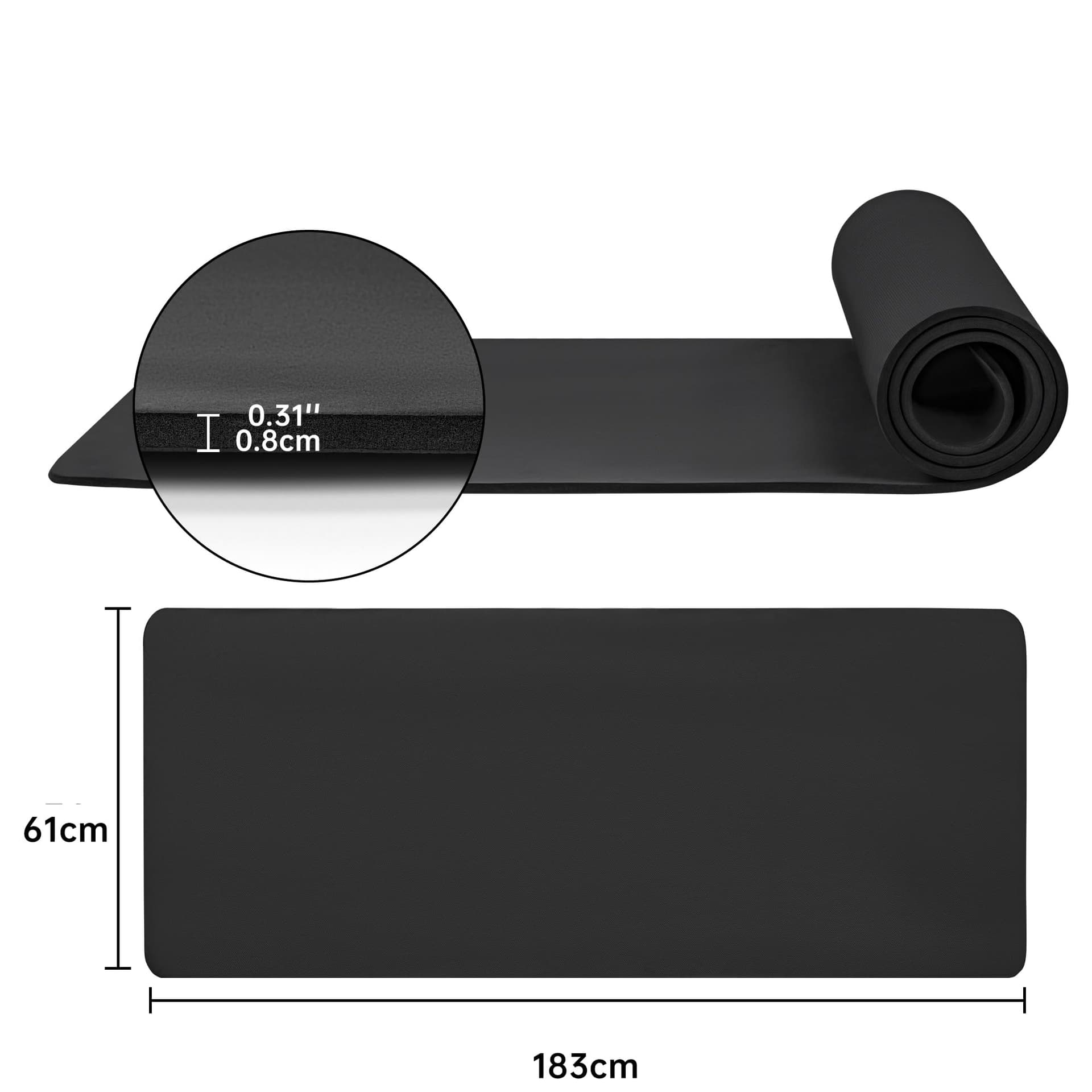 T-LOVENDO.ES Esterilla de Yoga Antideslizante con Funda y – Bild 7